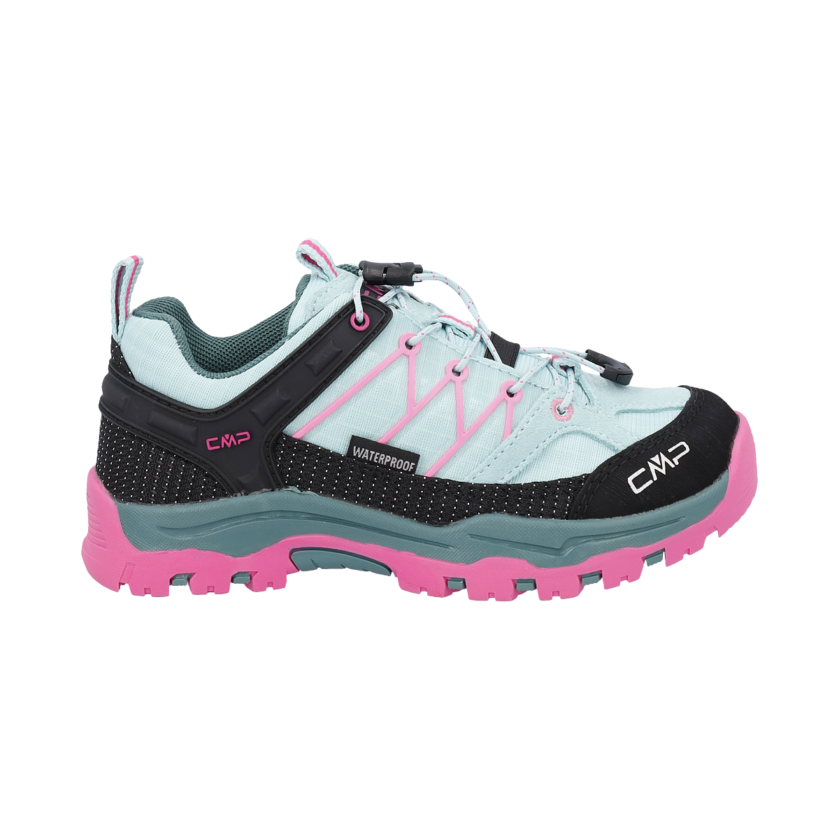 CMP Kinder Wanderschuh "KIDS RIGEL LOW TREKKING SHOES WP", Gr. 29opale, bubblegum, Leder, Synthetik, Schuhe, wasserdicht