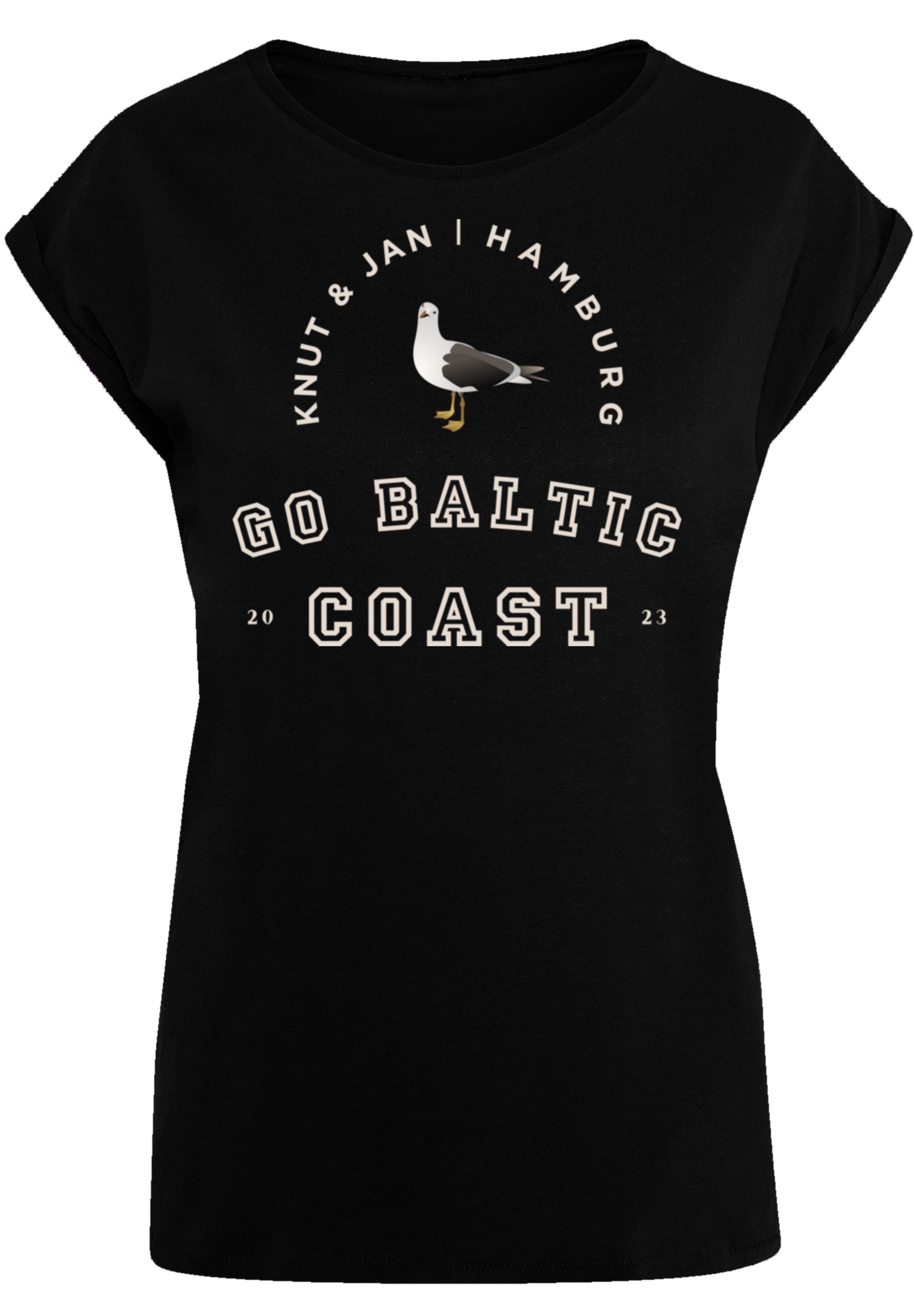 F4NT4STIC T-Shirt »Möwe Knut & Jan Hamburg«, Print