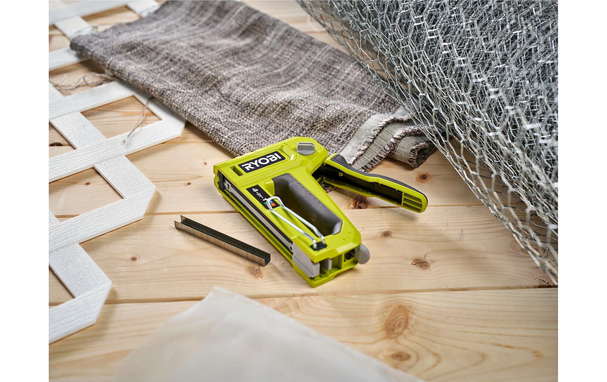 RYOBI Handtacker »RHFST4IN1« ielseitiger 4-in-1 Hefter für präzise Befestigungsarbeiten