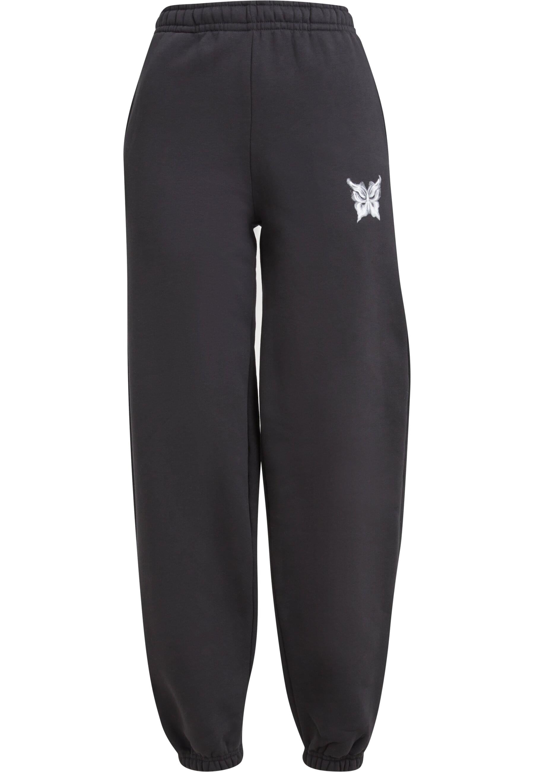 Miss Tee Jogginghose "Miss Tee Karma Butterfly Ladies Fluffy Sweatpants" günstig online kaufen