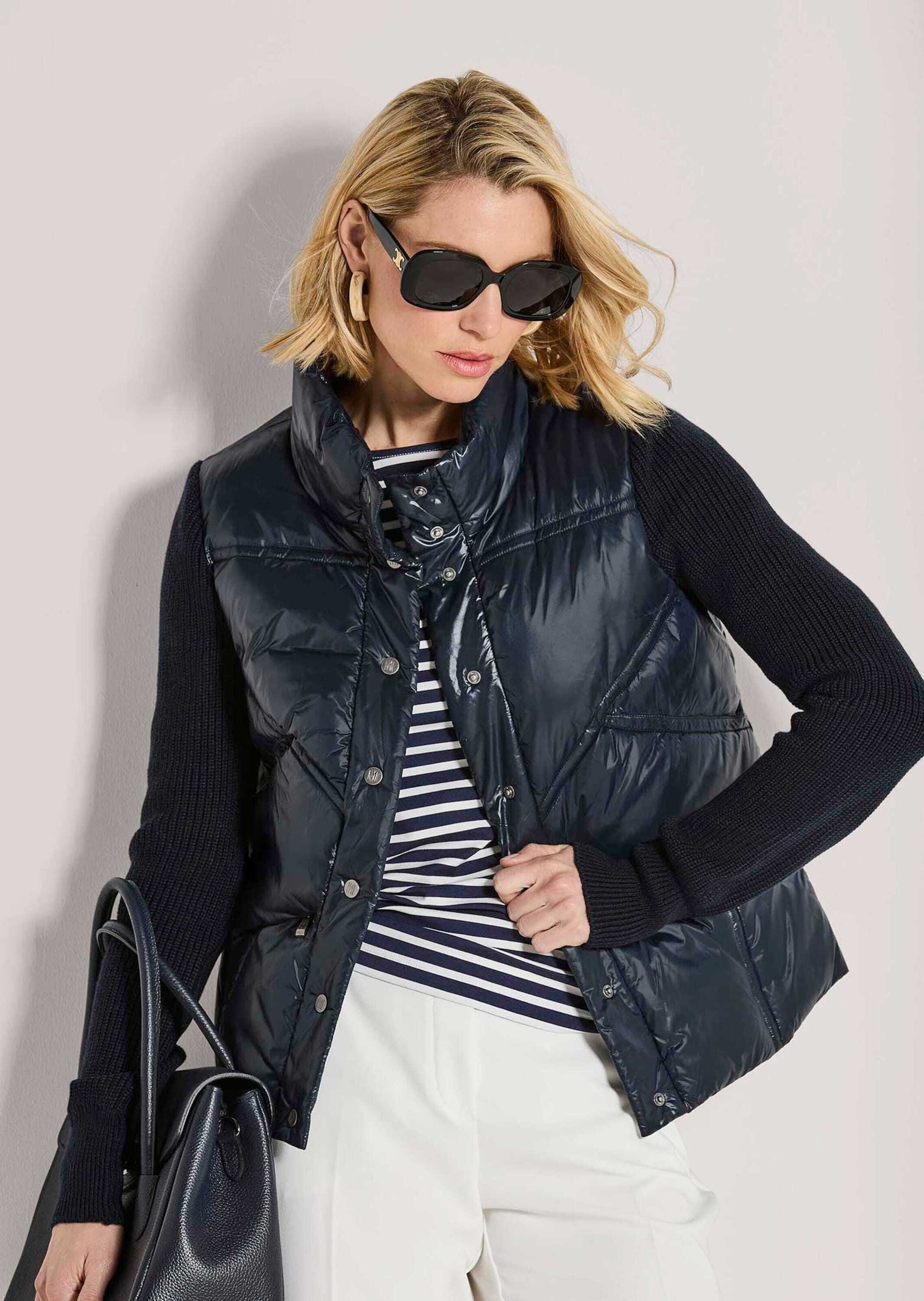 MADELEINE Kurzjacke »Steppjacke Sportive Übergangsjacke mit Strickärmeln«