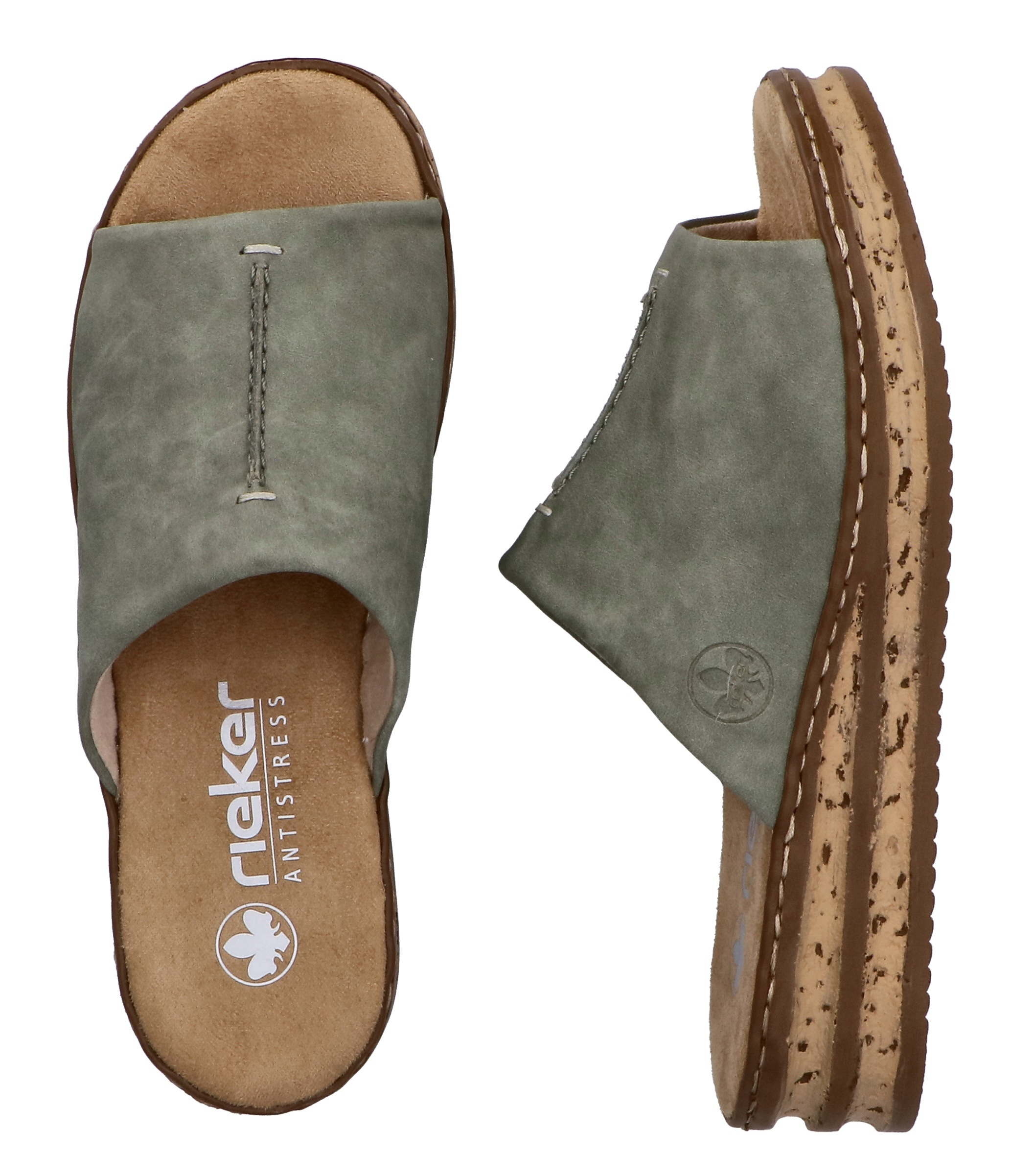 Rieker Pantolette Keilabsatz, Sommerschuh, modische Keilsohle günstig online kaufen