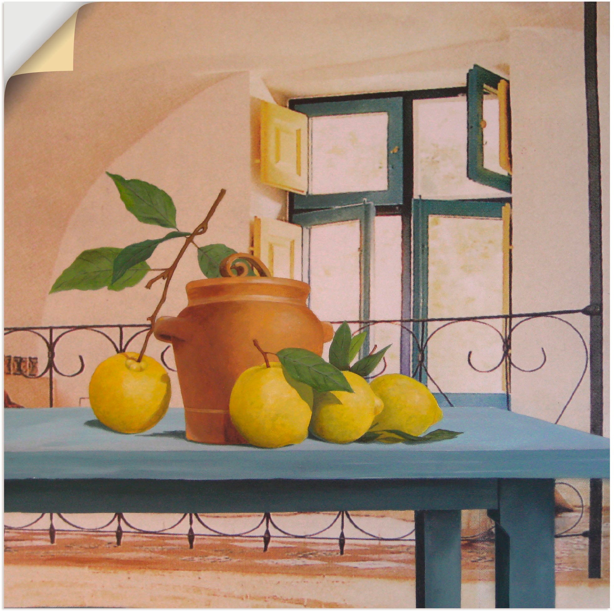 Wandbild »Stillleben mit Zitronen«, Arrangements, (1 St.), als Wandaufkleber in...