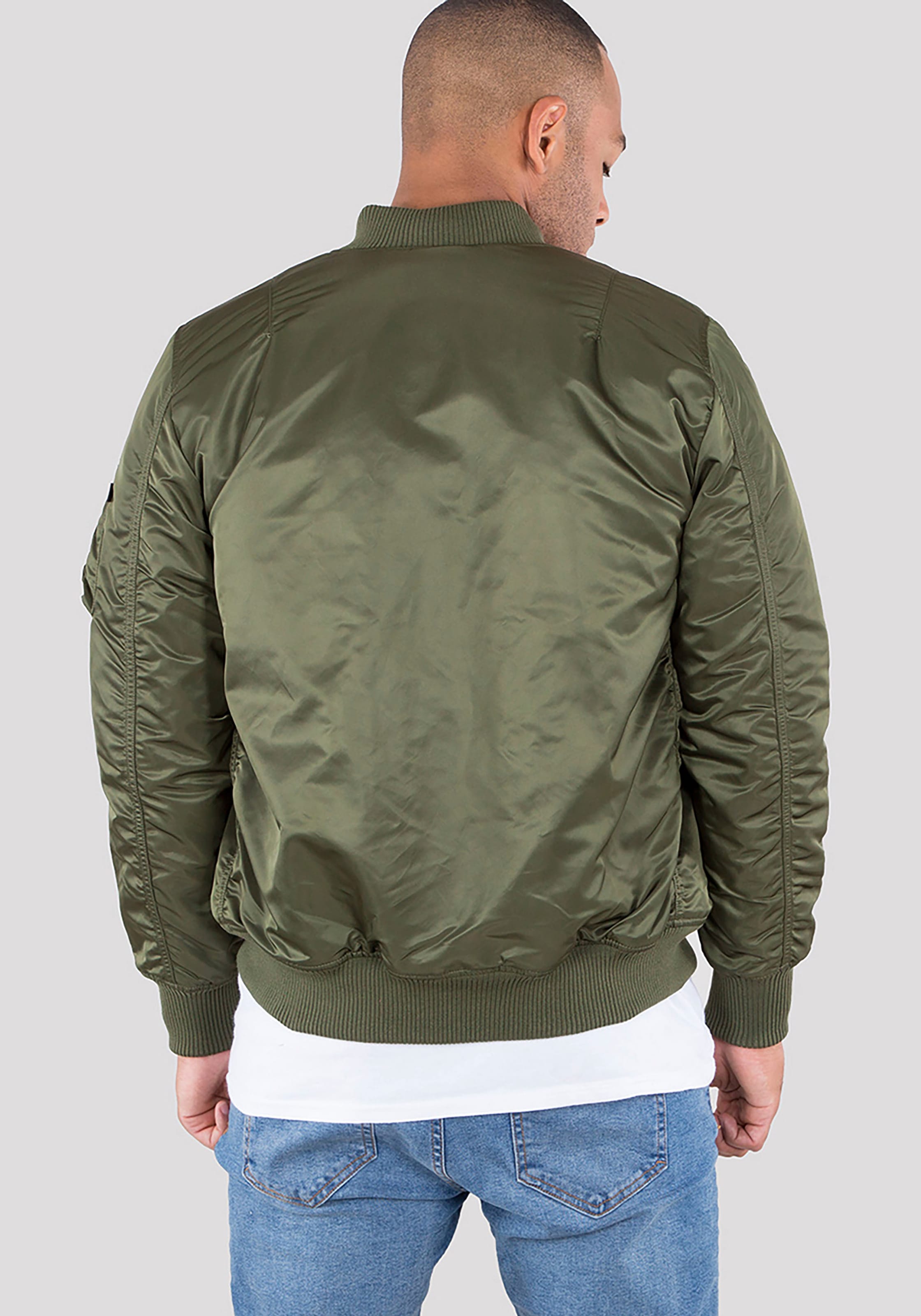 Alpha Industries Bomberjacke »MA-1 VF59 LONG«, ohne Kapuze, gefüttert