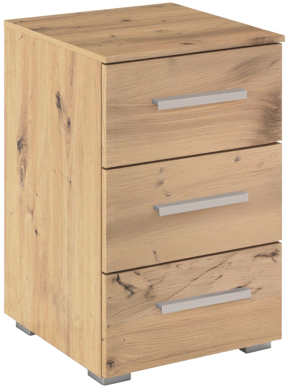 OTTO home Nachtkommode "Nachttisch Nachtschrank Schubladen Sideboard Schubladenkommode KOLUNA" Breite 40 cm mit moderner Dekorfront, mit 3 geräumigen Schubladen für viel Stauraum MADE IN GERMANY