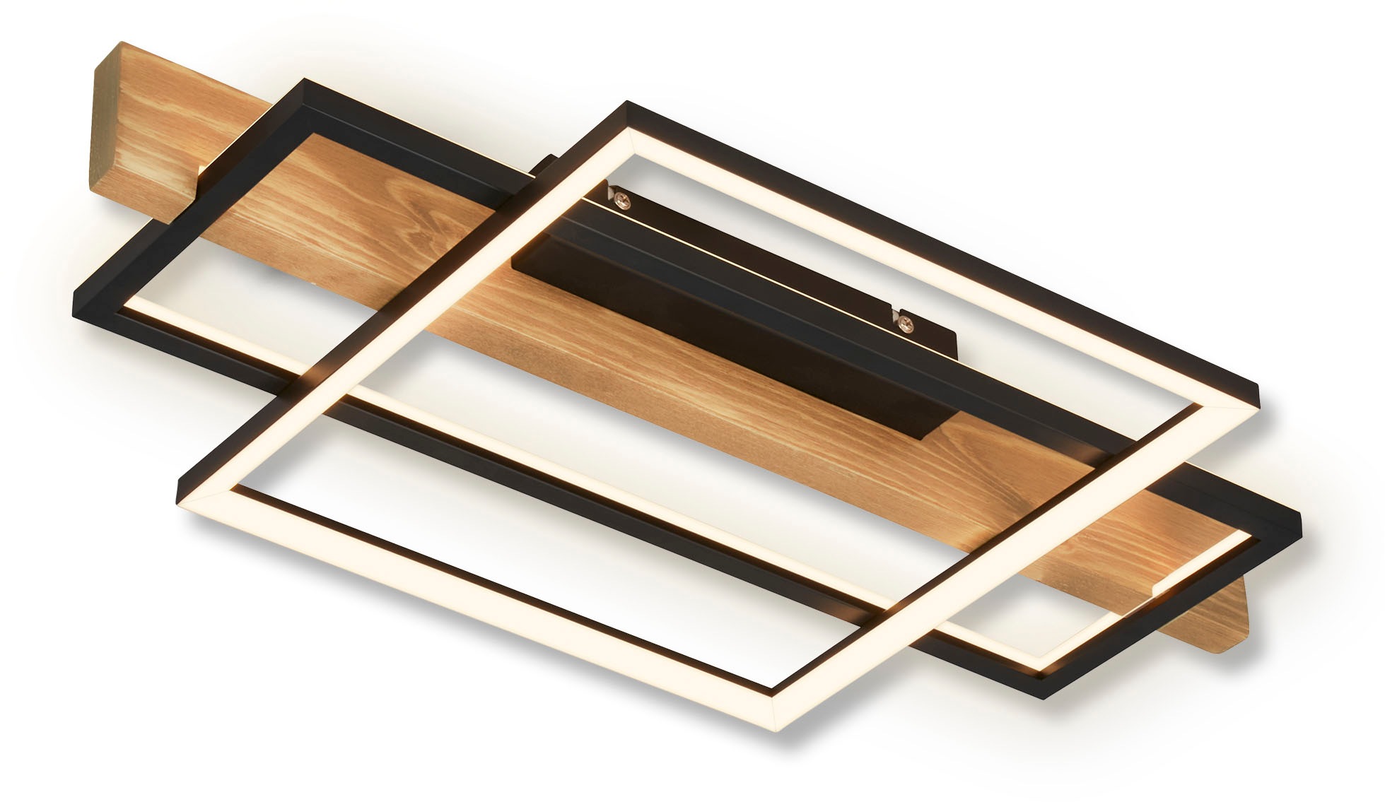 Deckenleuchte "CADRE Deckenleuchte", schwarz, BRILONER LEUCHTEN, Wohnzimmer, Leuchten