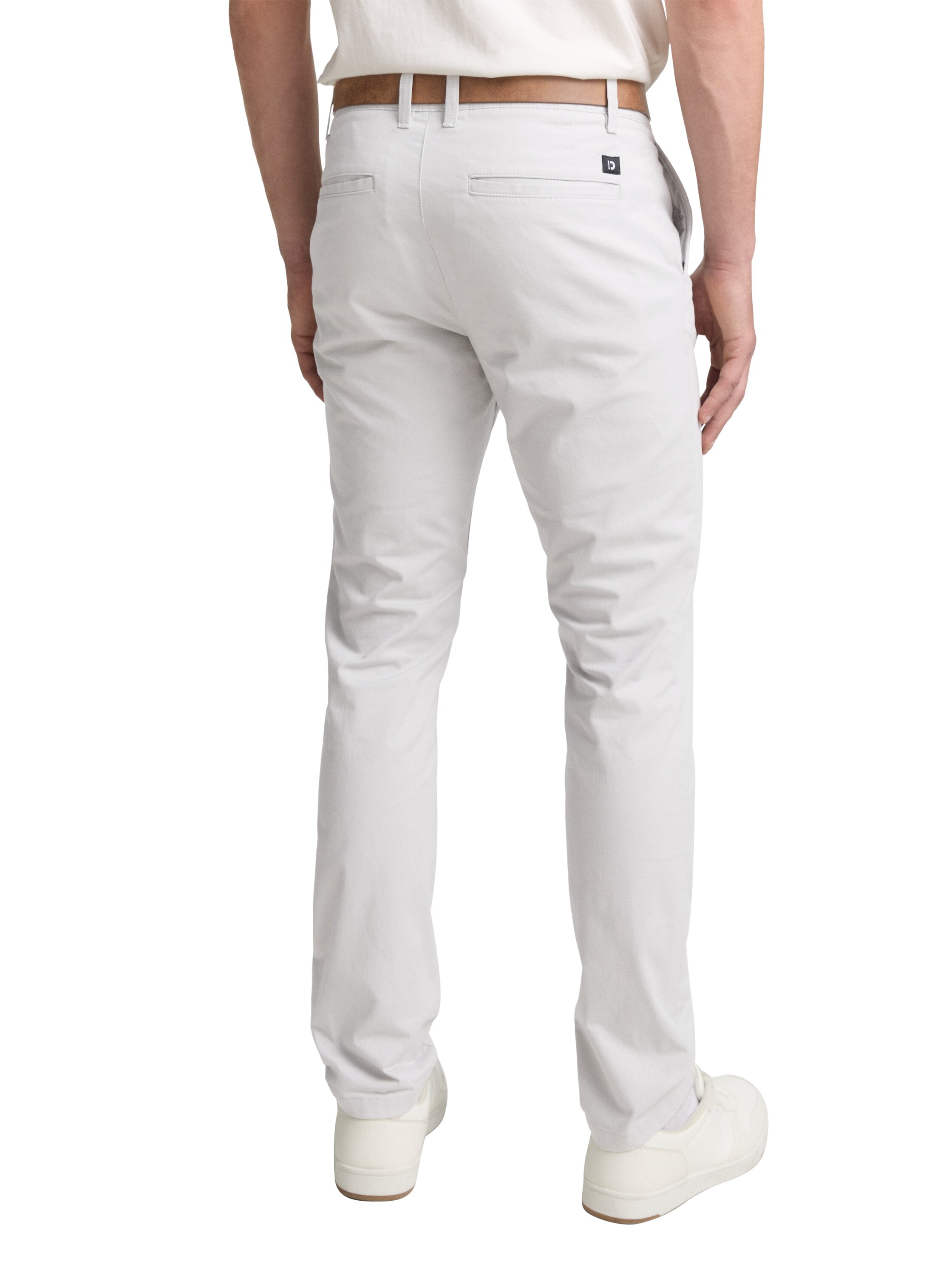 TOM TAILOR Denim Chinohose, (mit Gürtel), leicht vorgewaschen
