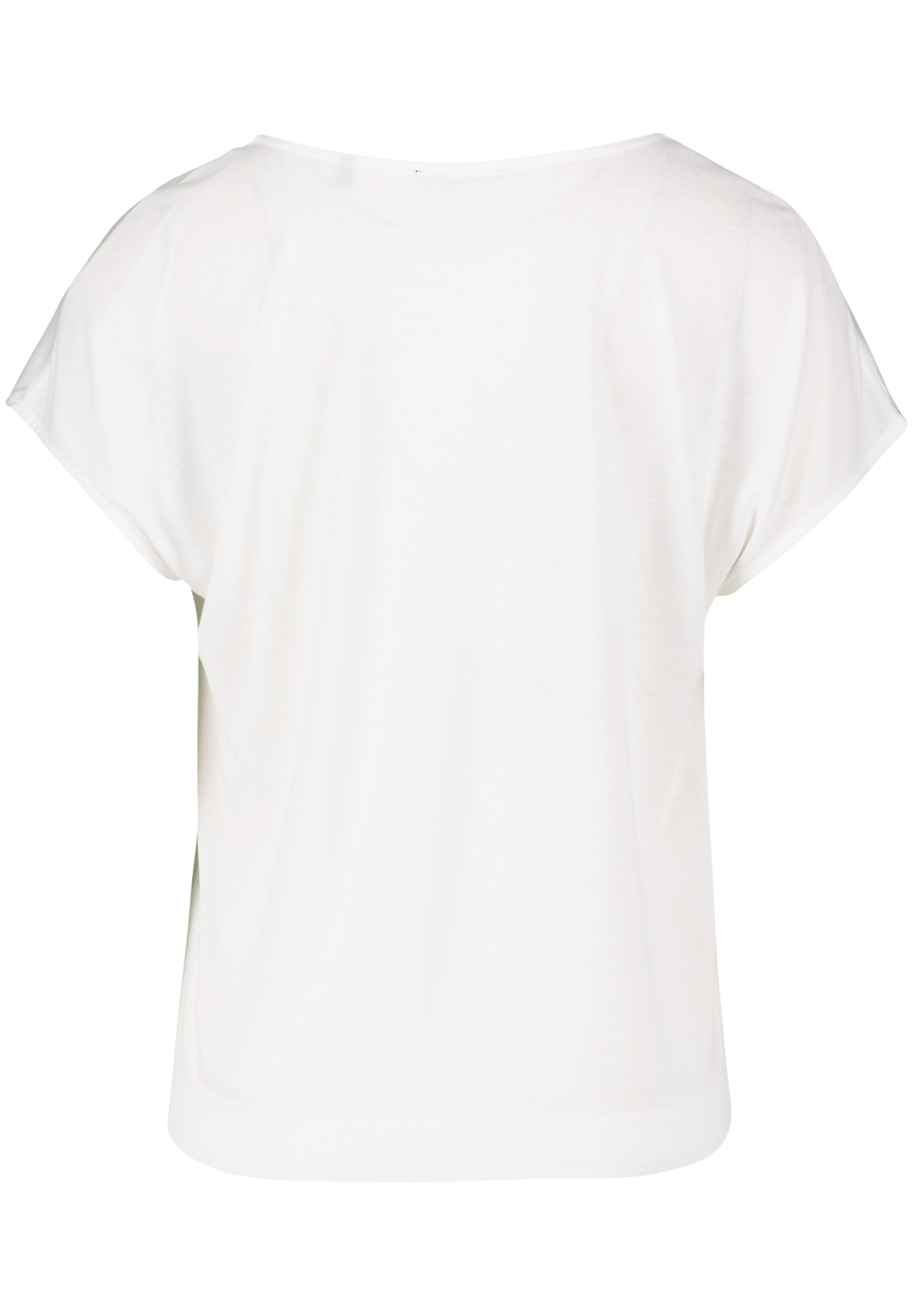 Zero Kurzarmshirt »zero Satinshirt mit Glitzersteinen«, (1 tlg.), Ziersteine