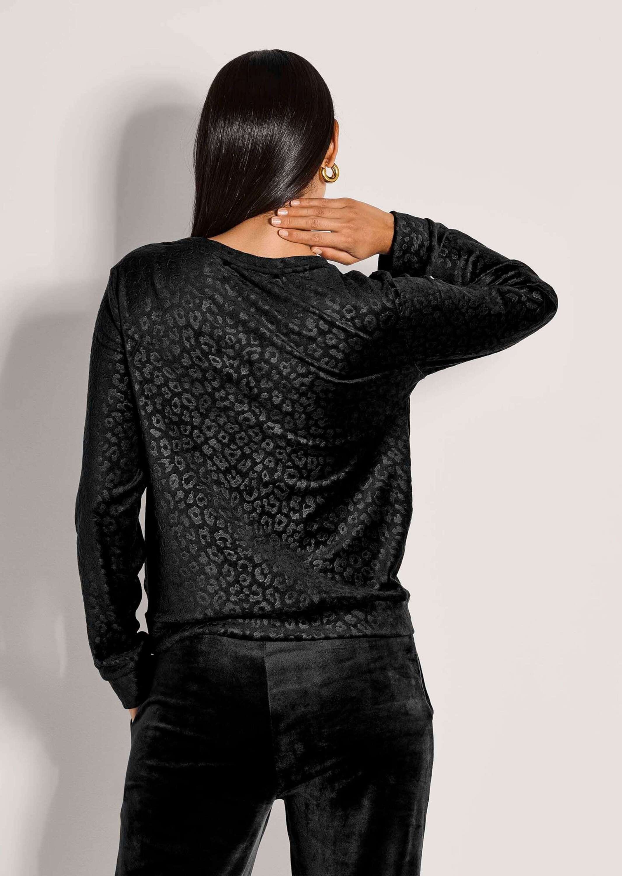 MADELEINE Langarmshirt »Sweatshirt Langarm Animal-Print Pullover«