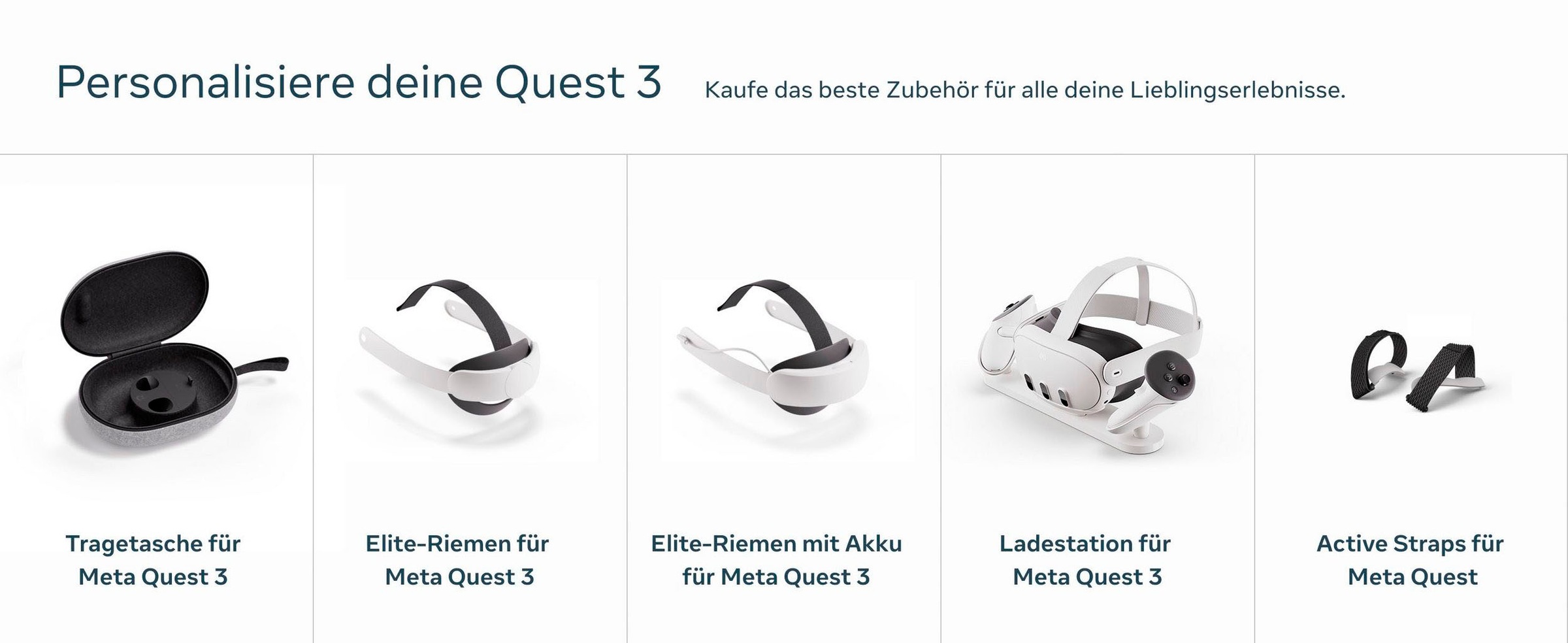 Meta Virtual-Reality-Brille »Quest 3 128 GB + Elite-Riemen mit Akku (Elite Strap with Battery)«