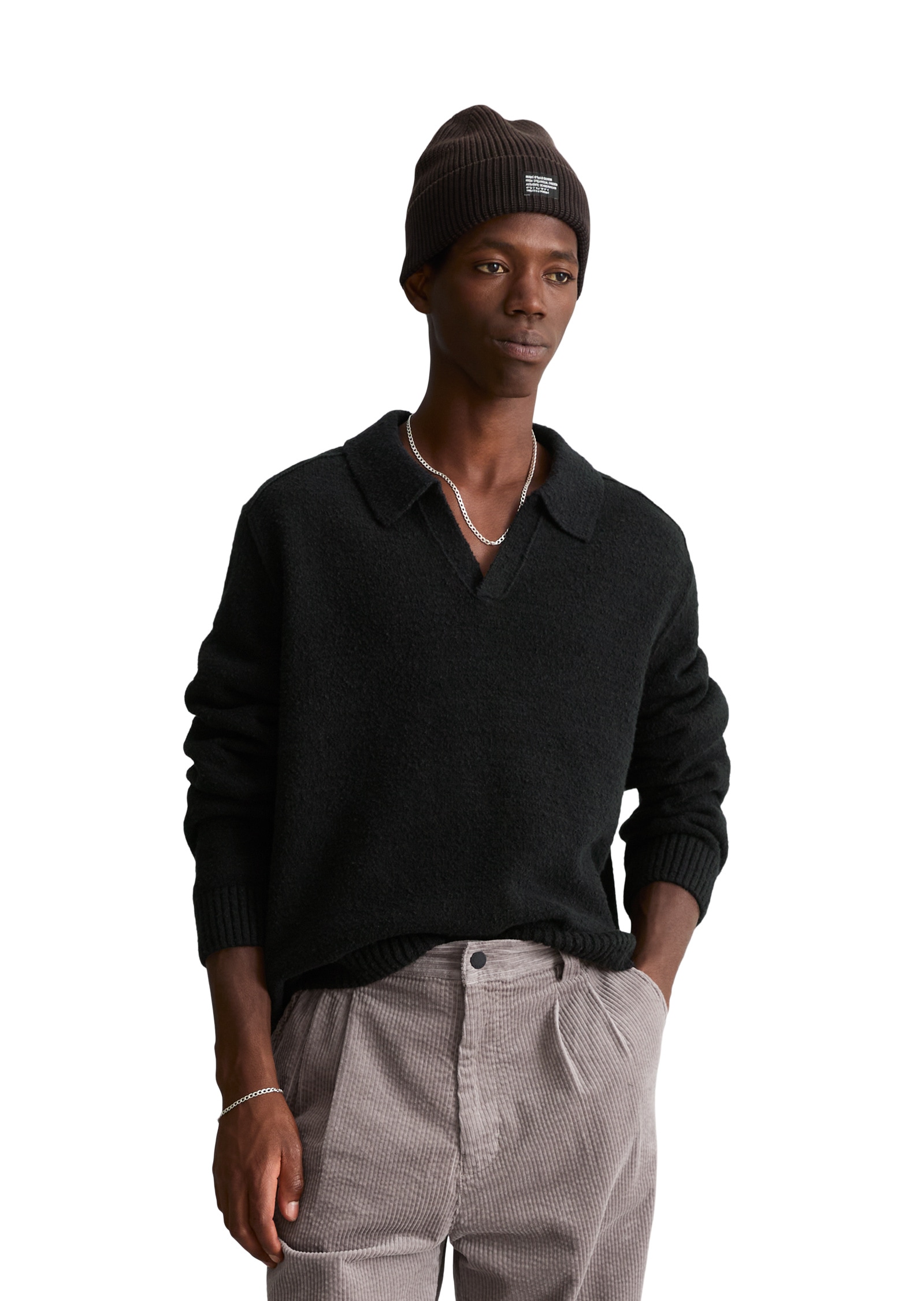 Marc O'Polo DENIM Langarm-Poloshirt »aus Bio-Baumwoll-Mix«