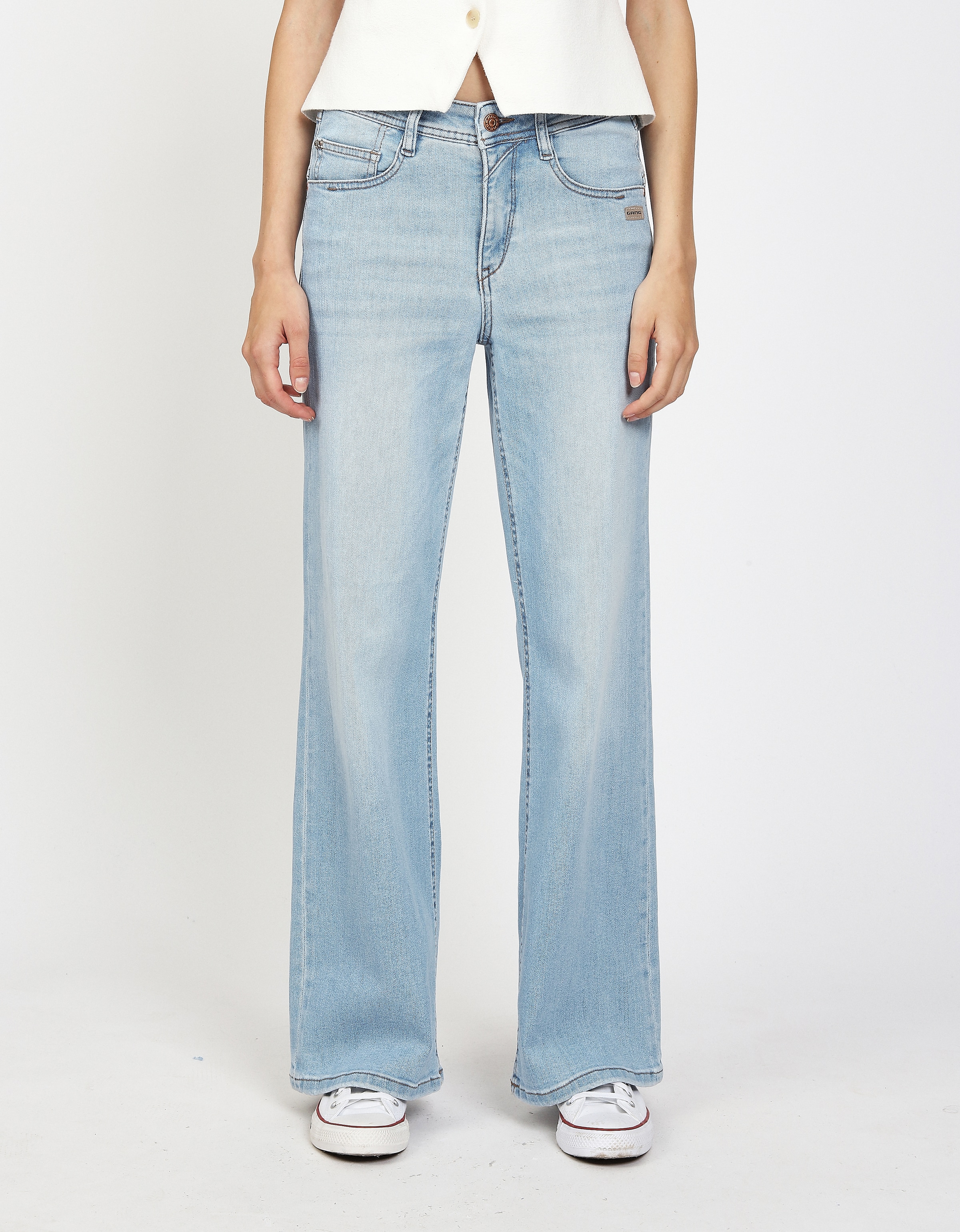 GANG Weite Jeans "94AMELIE WIDE" mit geradem Beinverlauf, weicher Denim günstig online kaufen