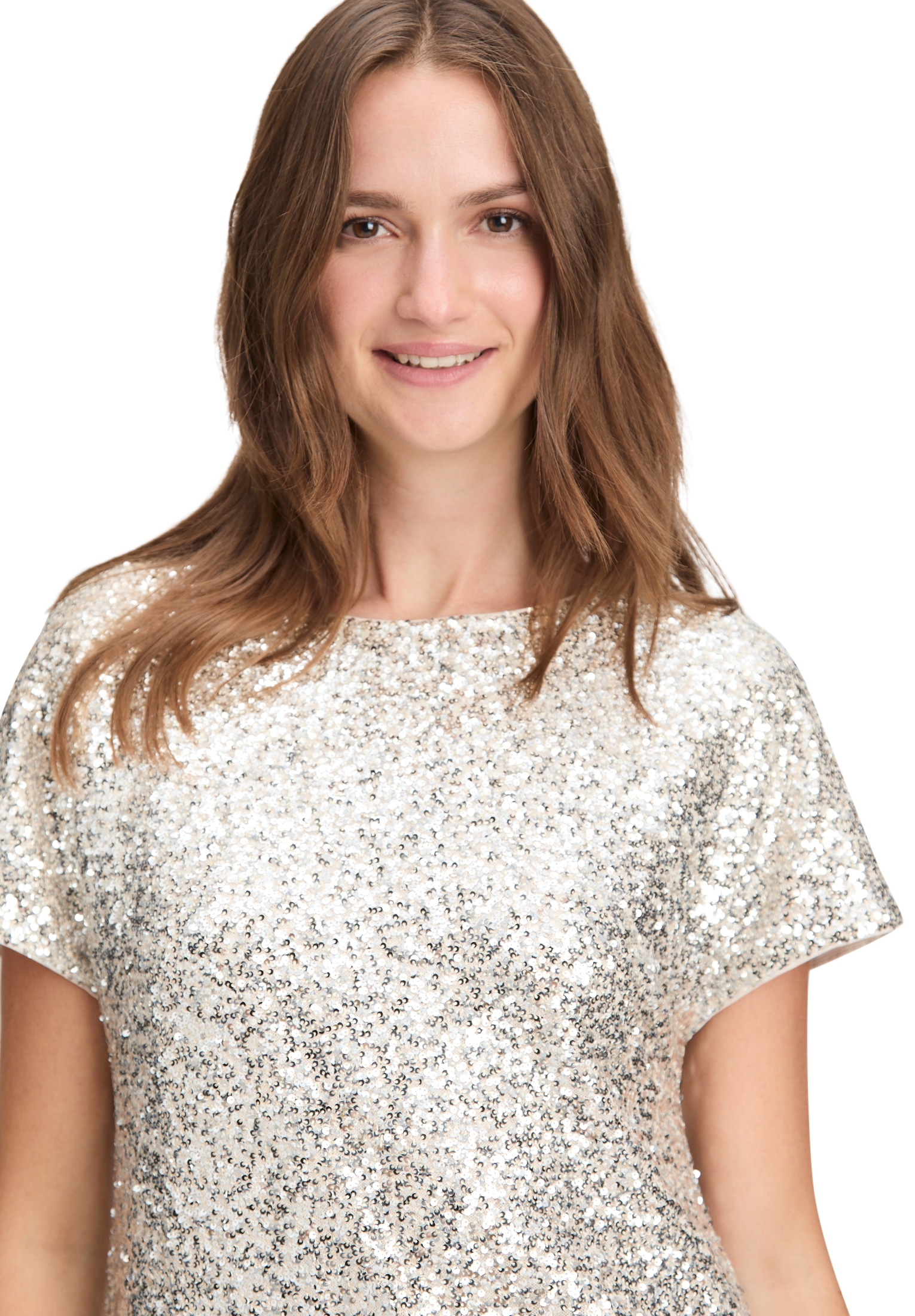 Betty&Co Shirtbluse »Damen Blusenshirt mit Pailletten«