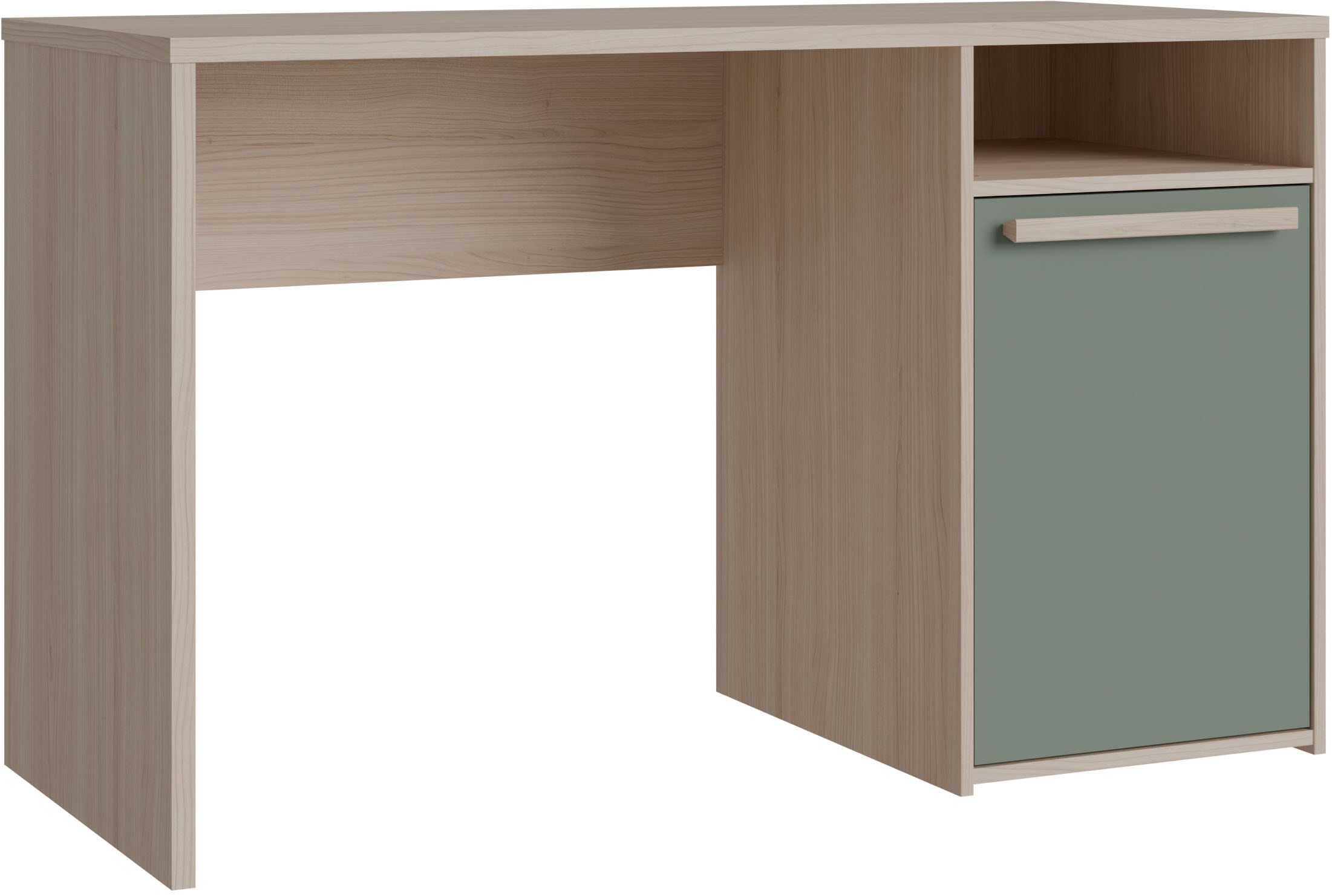 FORTE Schreibtisch "Capaia" Echtholzgriffe, verstellbarer Einlegeboden, Bre günstig online kaufen