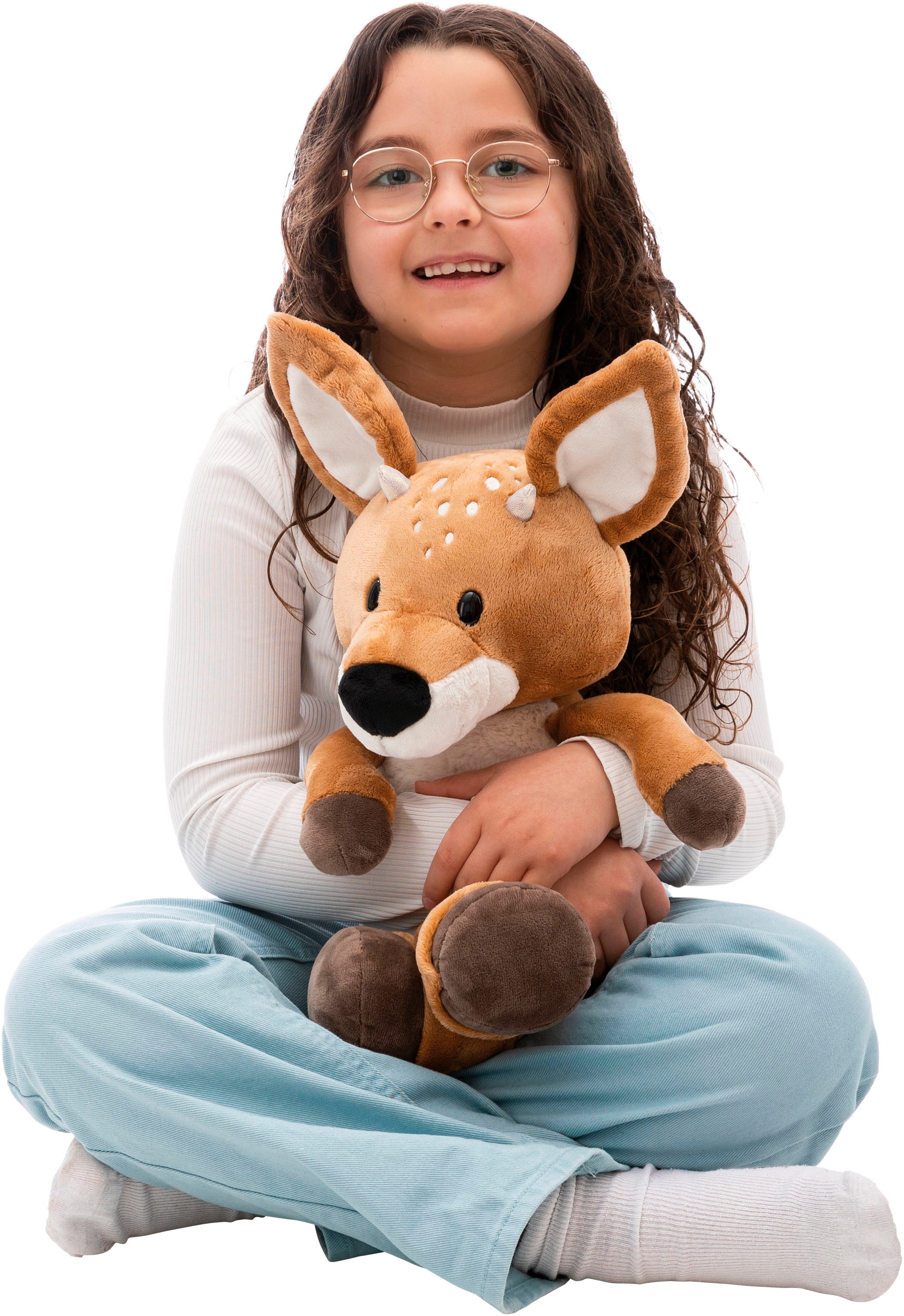 Nici Kuscheltier »Forest Friends, Rehbock René Roebuck, 50 cm schlenkernd«, schlenkernd; enthält recyceltes Material