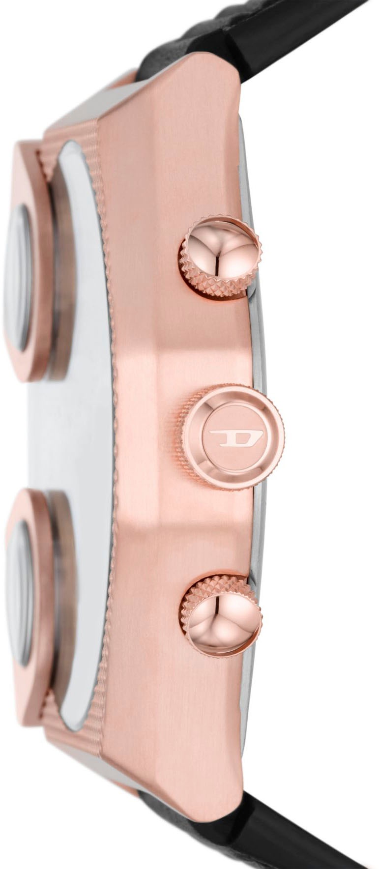 Diesel Chronograph »SIDESHOW«, Quarzuhr, Armbanduhr, Herrenuhr, Datum, Stoppfunktion, Lederarmband