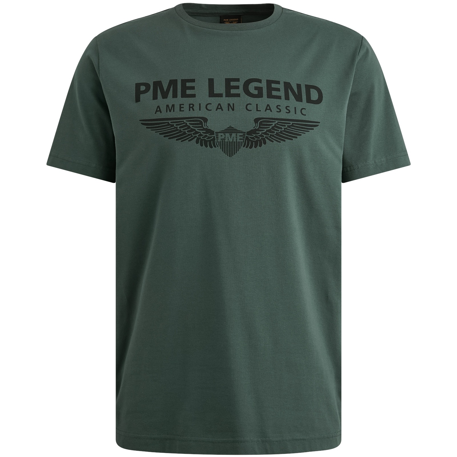 PME LEGEND T-Shirt, eingefasster Rundhalsausschnitt mit Rollkante