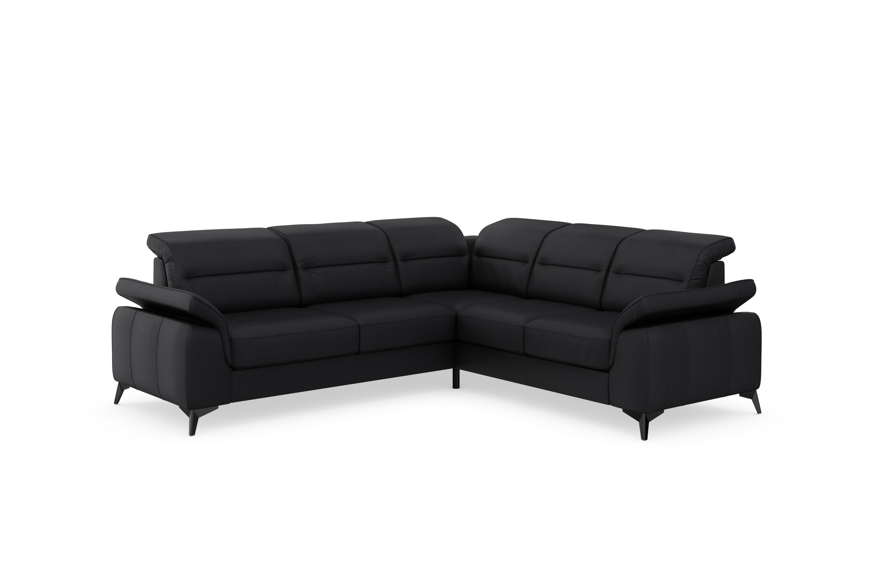 Thumbnail - sit&more Ecksofa "Sinatra L-Form", optinal mit Kopfteilverstellung und Armteilfunktion, Metallfüße