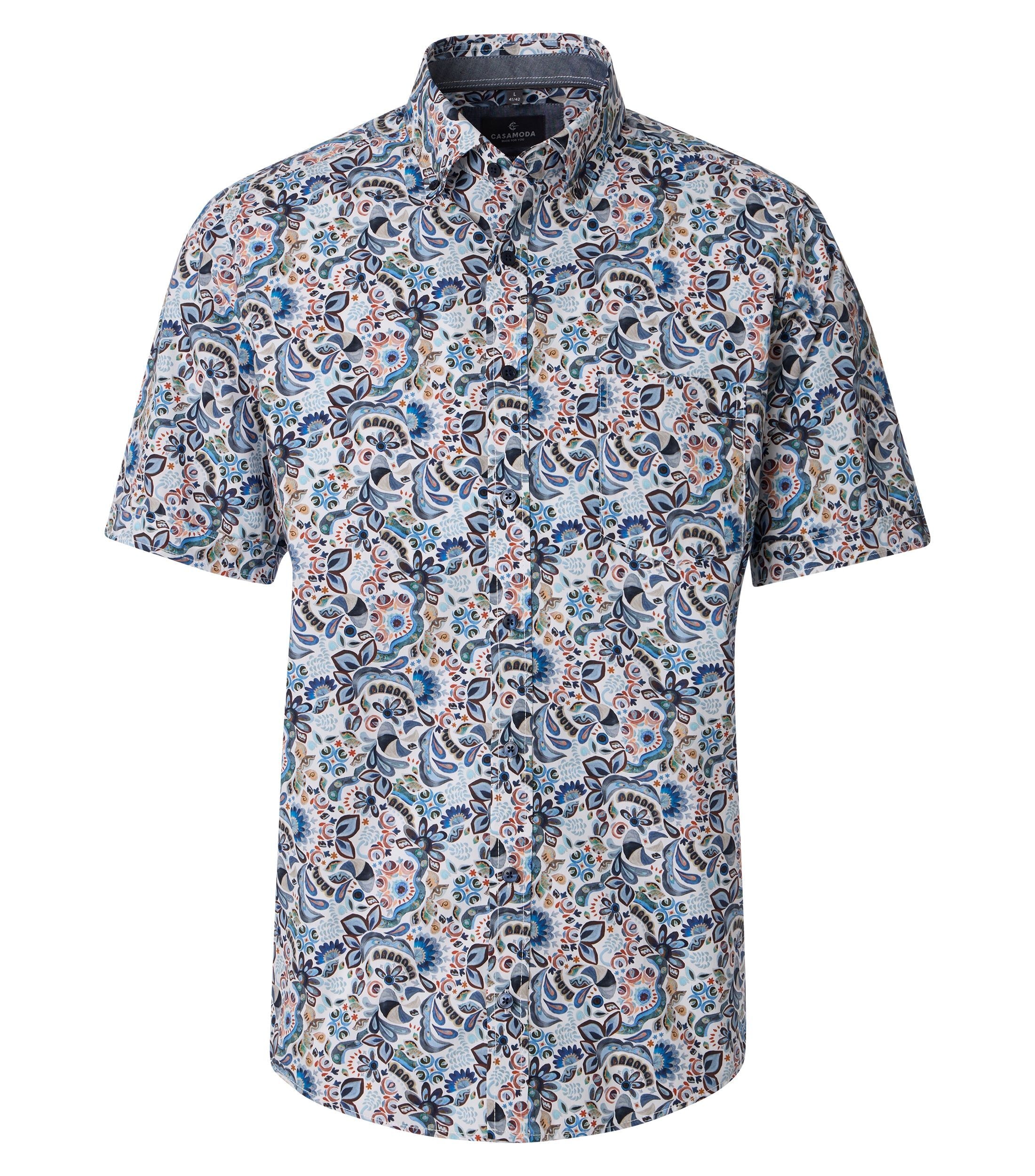 CASAMODA Kurzarmhemd "CASAMODA Freizeithemd Kurzarm Print" günstig online kaufen
