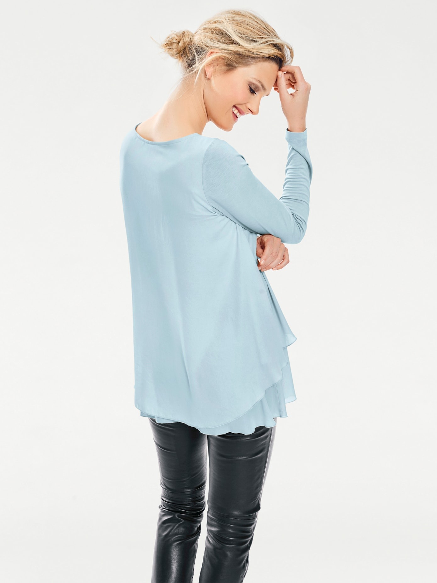 Thumbnail - LINEA TESINI by heine Rundhalsshirt "Rundhals-Shirt", (1 tlg.)