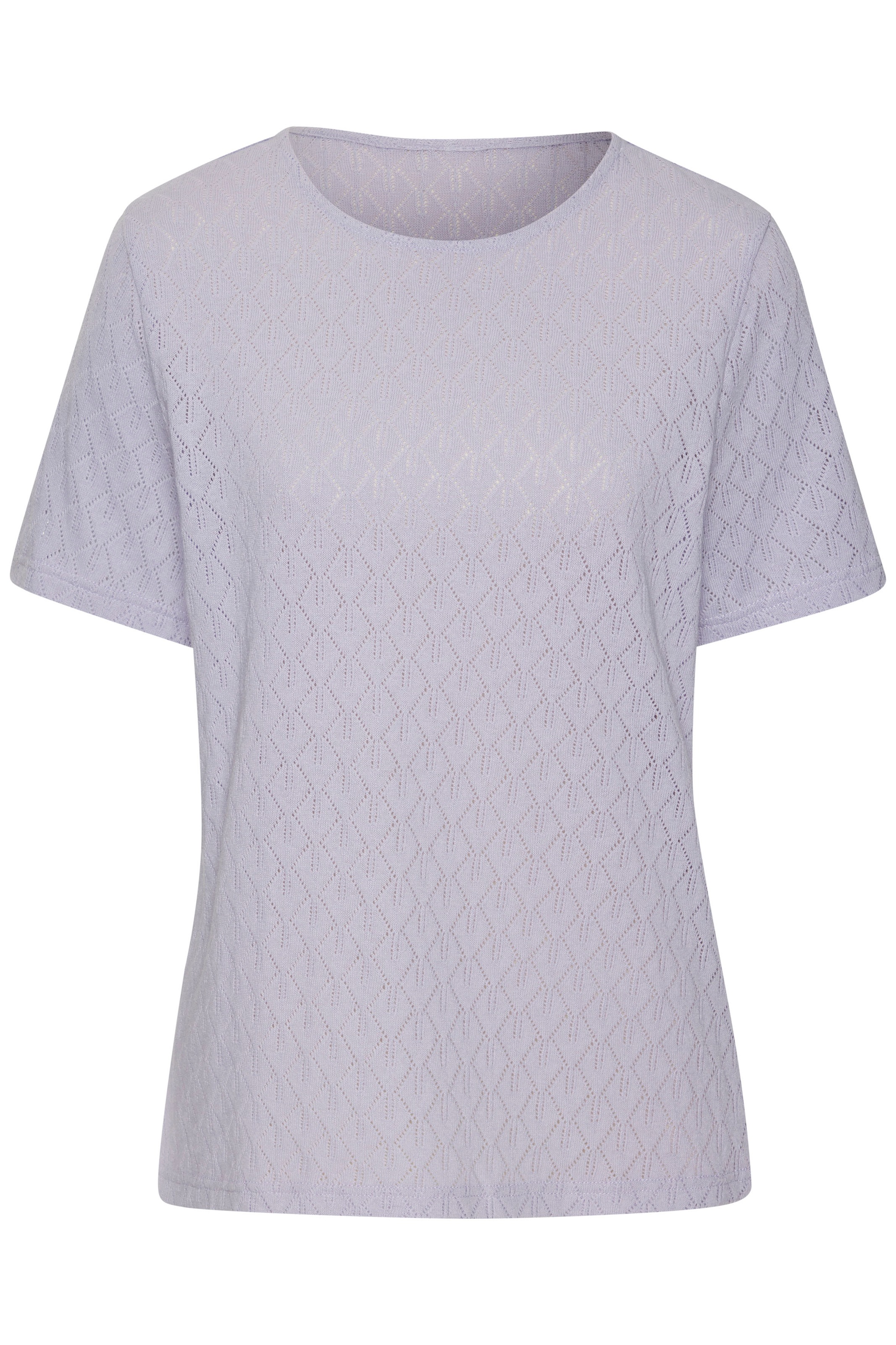 Vivance Kurzarmshirt "mit modischem Ajour-Muster", aus weicher Baumwoll-Qua günstig online kaufen