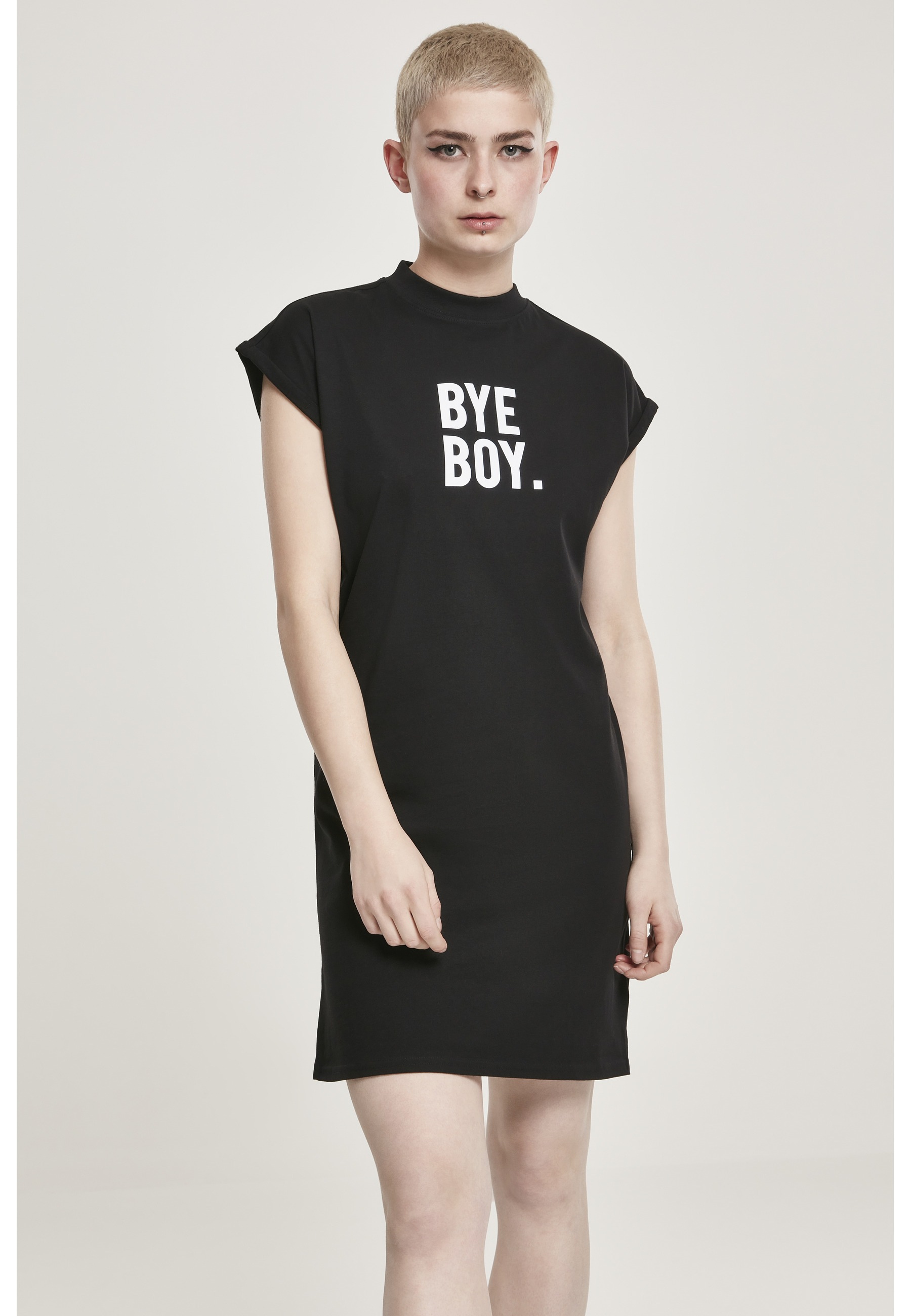 Thumbnail - MisterTee Shirtkleid "MisterTee Damen Ladies Bye Boy Extended Shoulder Dress" 1 Stk. tlg.