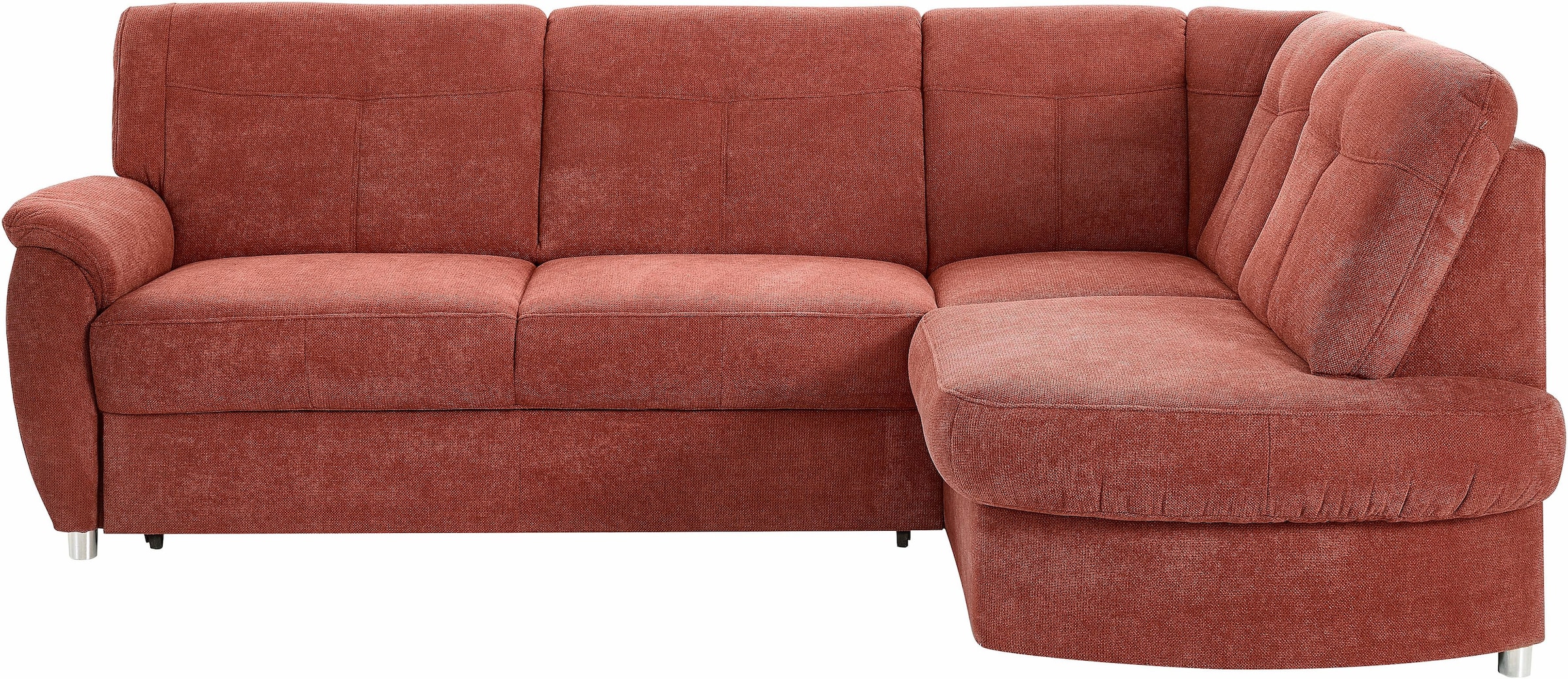 sit&more Ecksofa "Sonoma, L-Form, B: 246 cm, Bettfunktion & Bettkasten optional" Federkern, komfortable Sitzhöhe 45 cm, frei im Raum stellbar