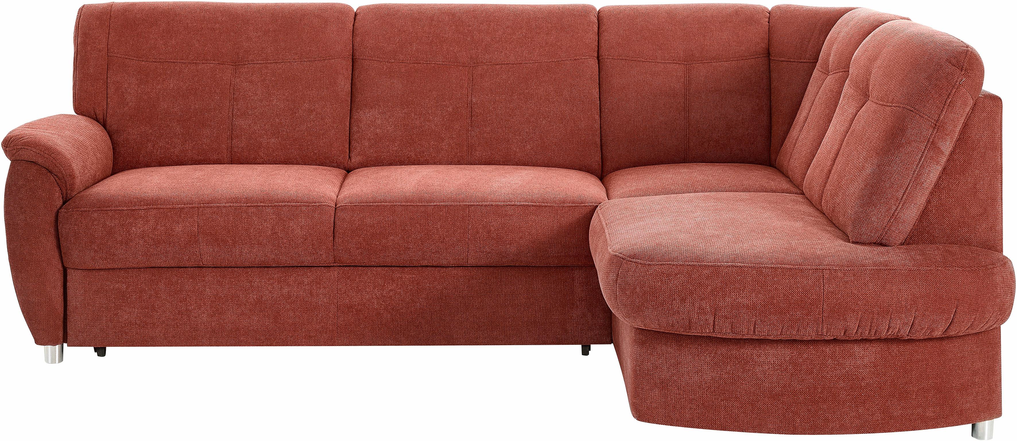 sit&more Ecksofa "Sonoma, L-Form, B: 246 cm, Bettfunktion & Bettkasten optional" wahlweise mit Schlaffunktion und Bettkasten