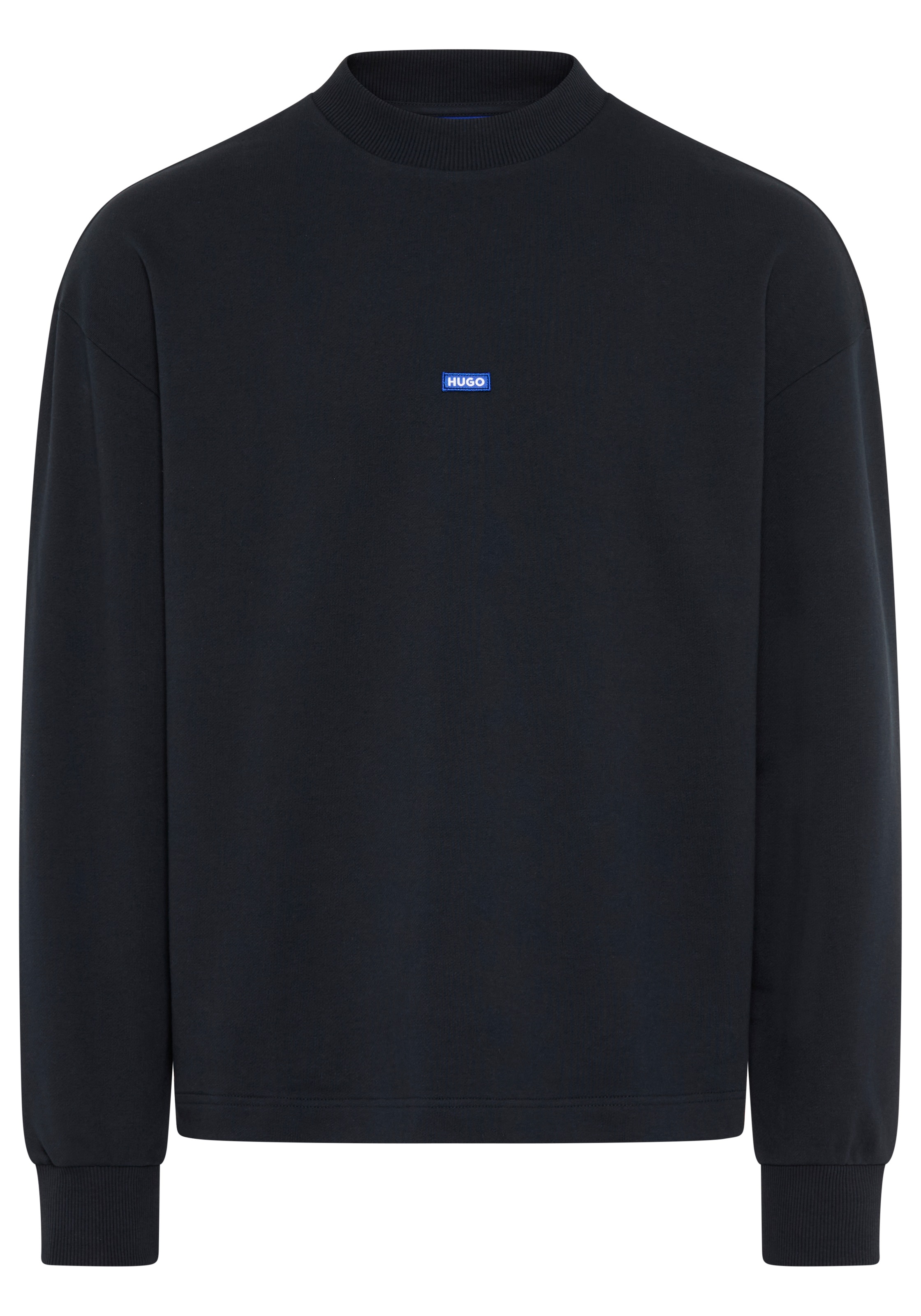 HUGO Blue Sweatshirt "Nedro", Rundhalsausschnitt, Regular Fit, Logo-Patch günstig online kaufen