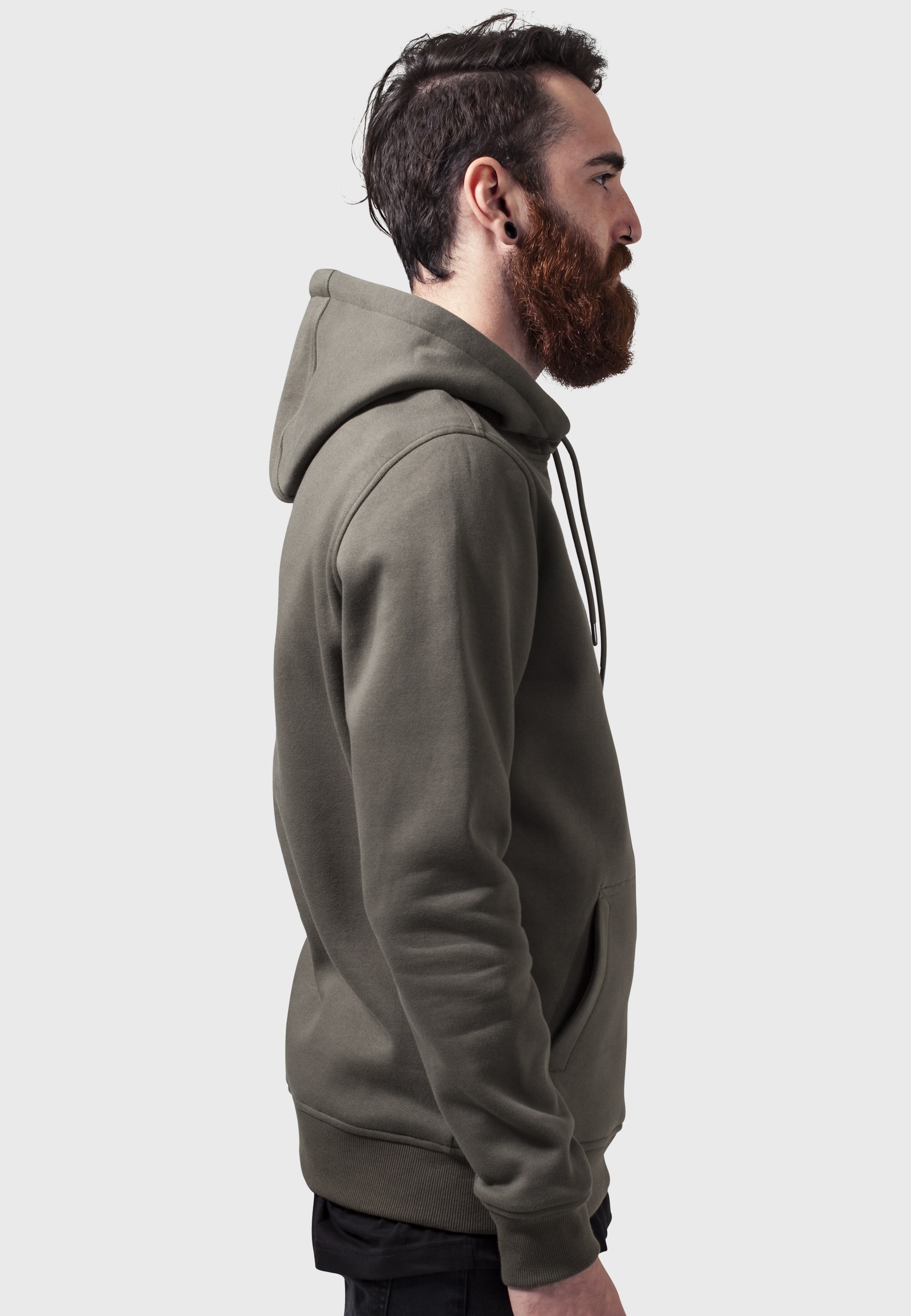 URBAN CLASSICS Rundhalspullover »Urban Classics Herren Sweat Bomber Hoody« 1 Stk.