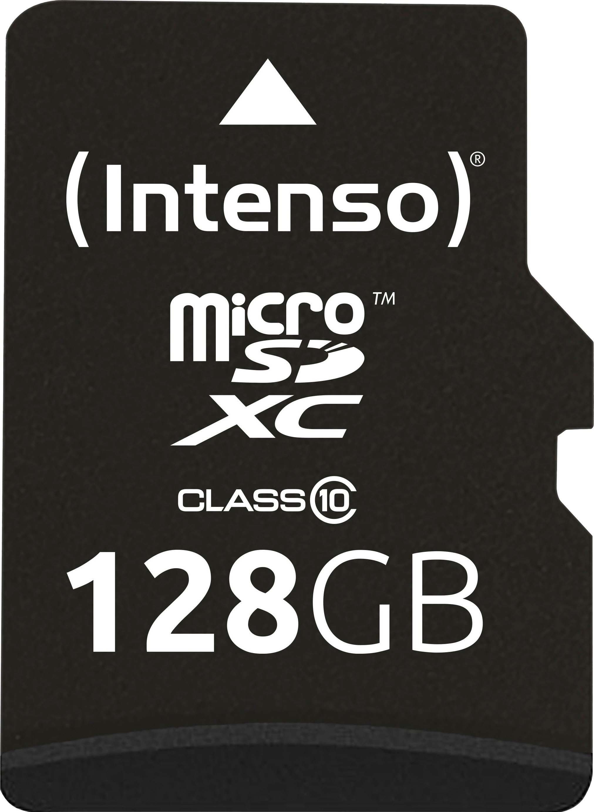 INTENSO Speicherkarte "microSD Karte Class 10", 128 GB, schwarz, Speicherkarten