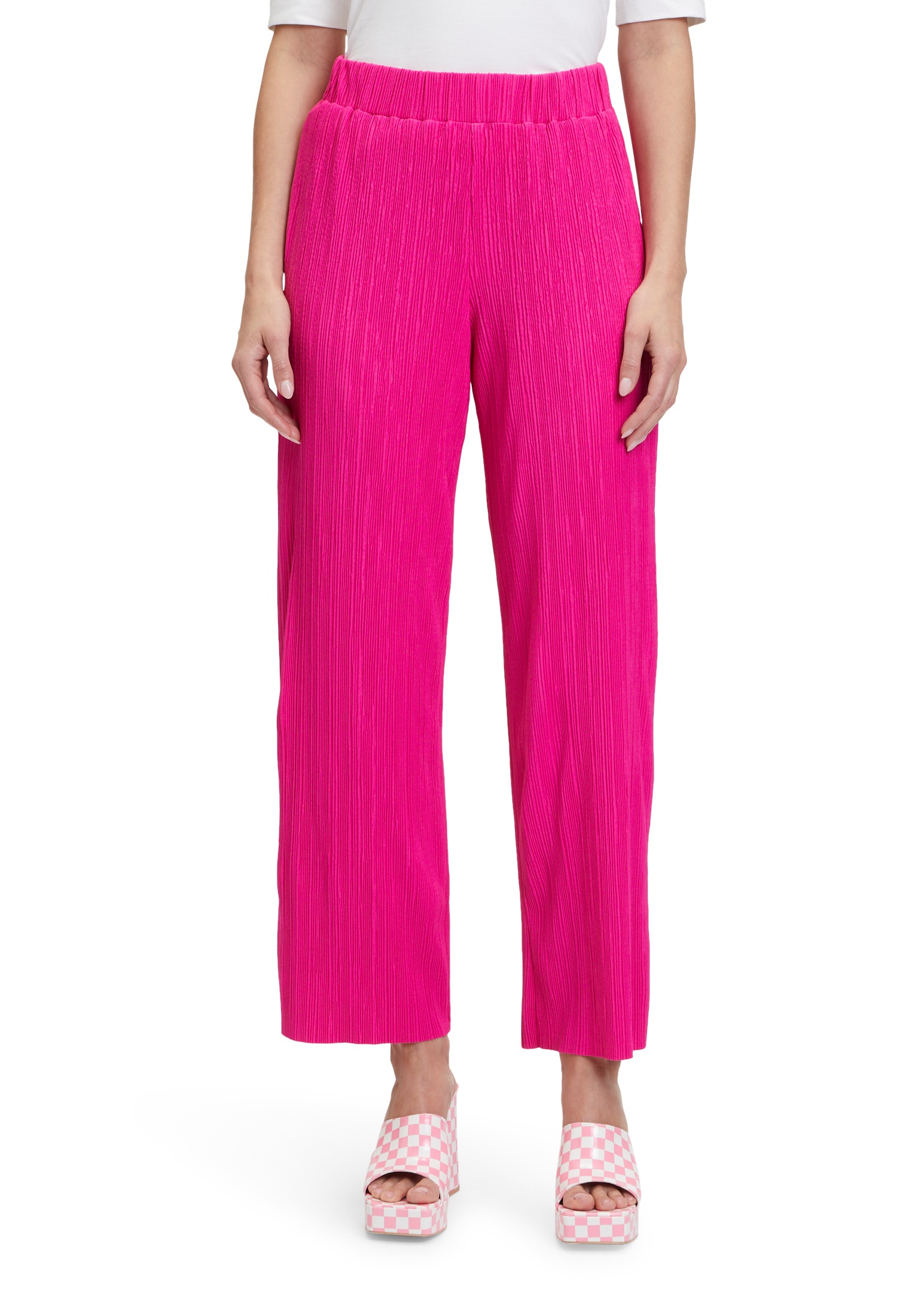 Cartoon Stoffhose »Cartoon Casual-Hose mit Plissee«, Material