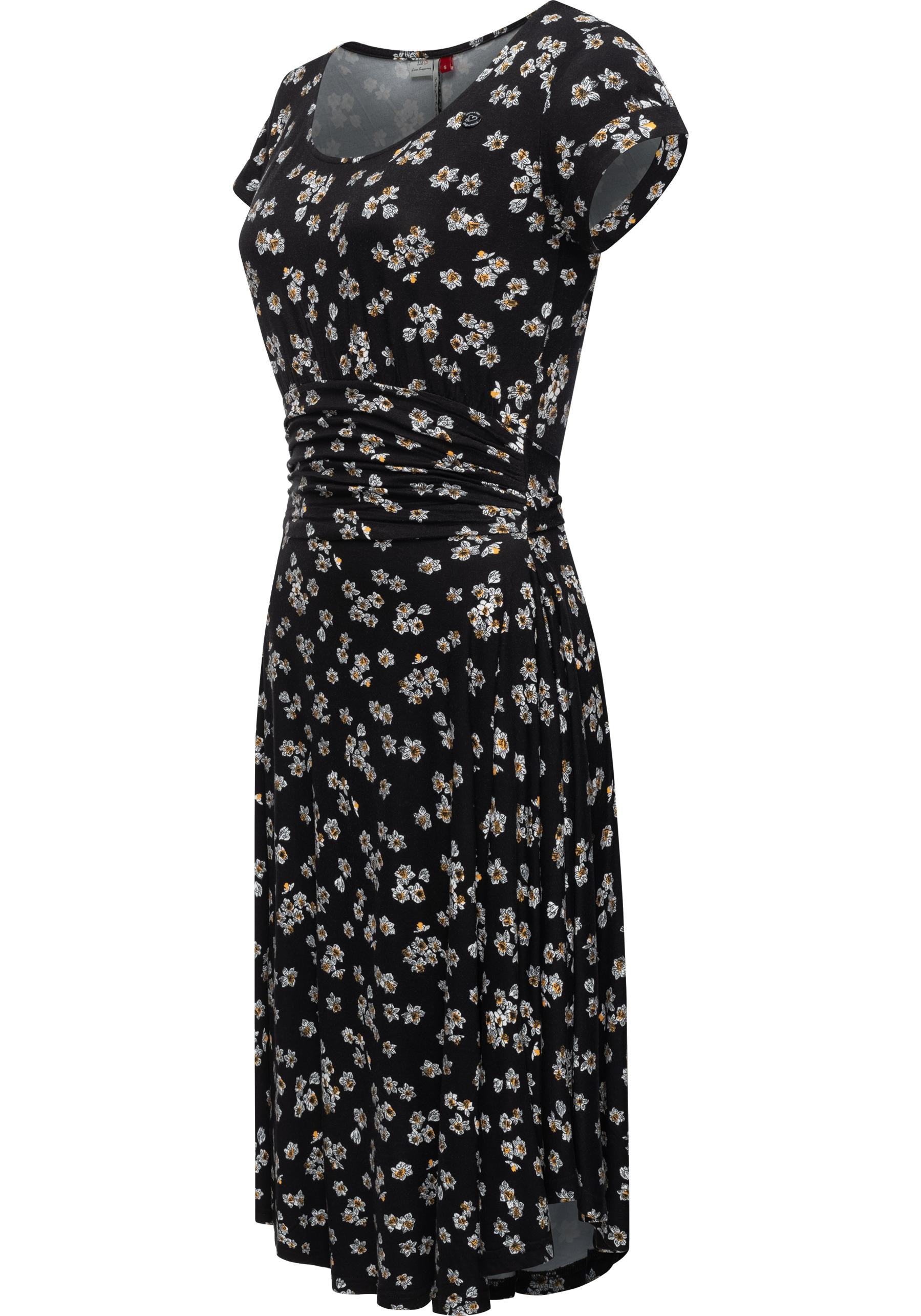Sommerkleid Ragwear Jersey-Kleid Raffung mit »Ivone«, bestellen stylischer leichtes BAUR |
