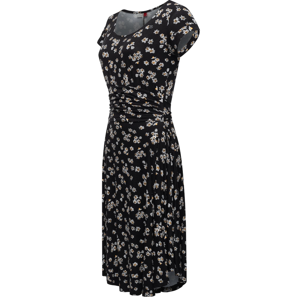Ragwear Sommerkleid »Ivone«, leichtes Jersey-Kleid mit stylischer Raffung