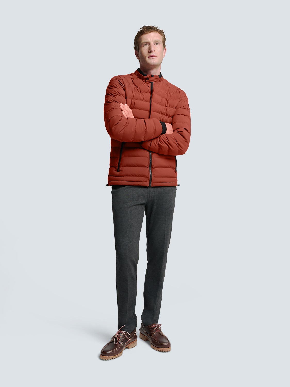 NO EXCESS Leichtdaunenjacke »No Excess Leichte Steppjacke mit sportlichem Look«