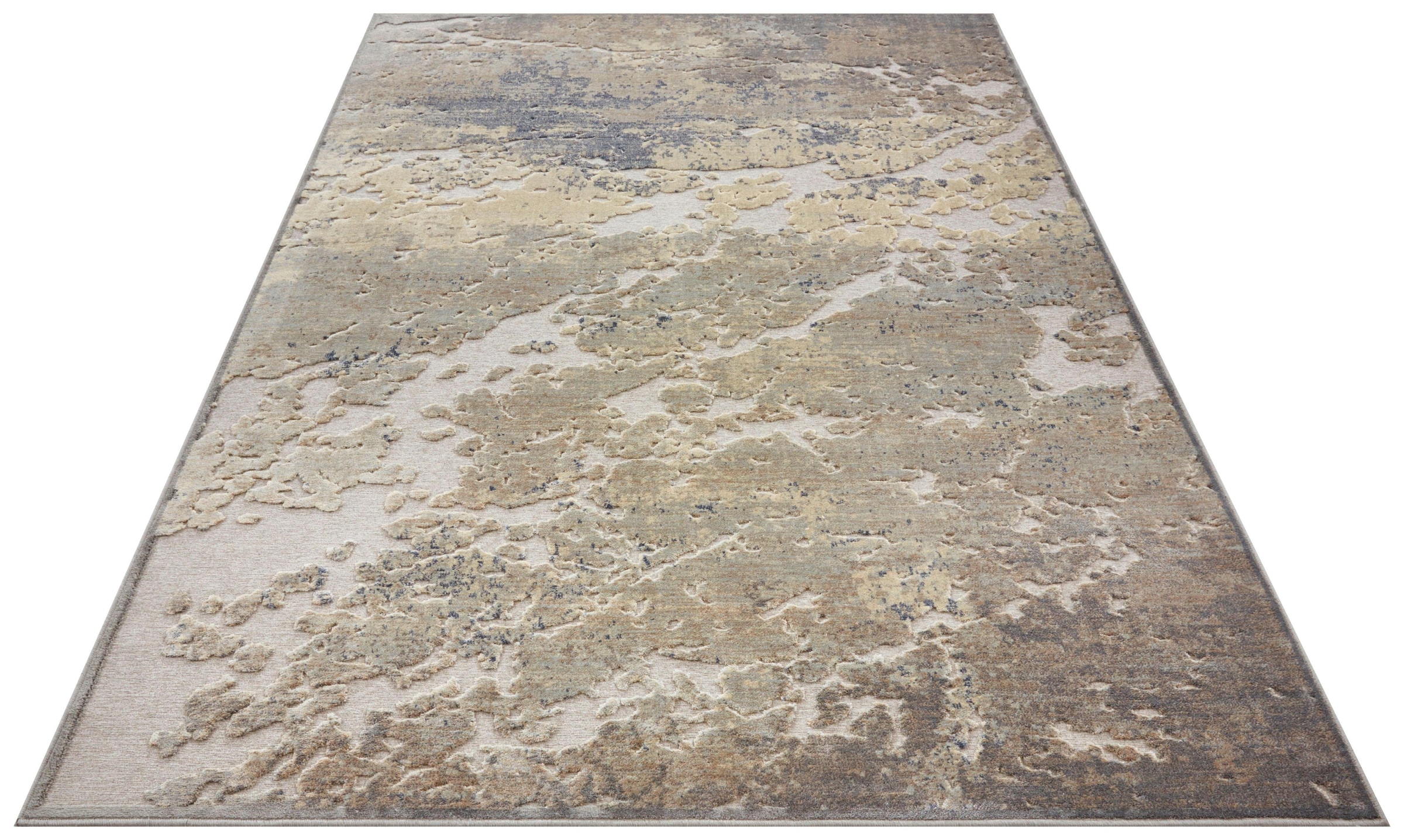 ELLE DECORATION Teppich »Arroux«, rechteckig, 8 mm Höhe, Kurzflor, Viskose, Hoch-Tief... kaufen