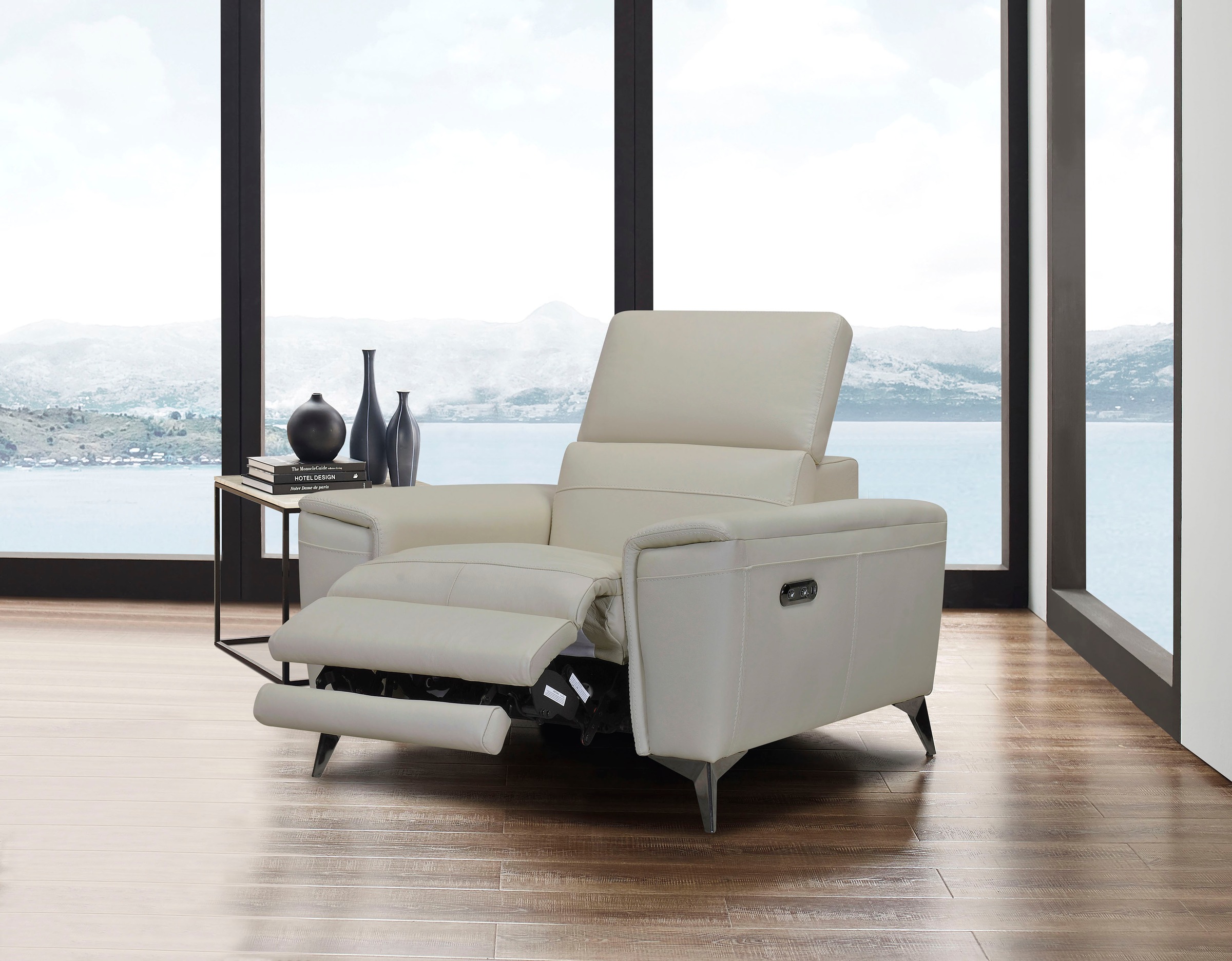 Places of Style Sessel Theron, elektrische Relaxfunktion, USB-Anschluss, manuelle Kopfteilverstellung