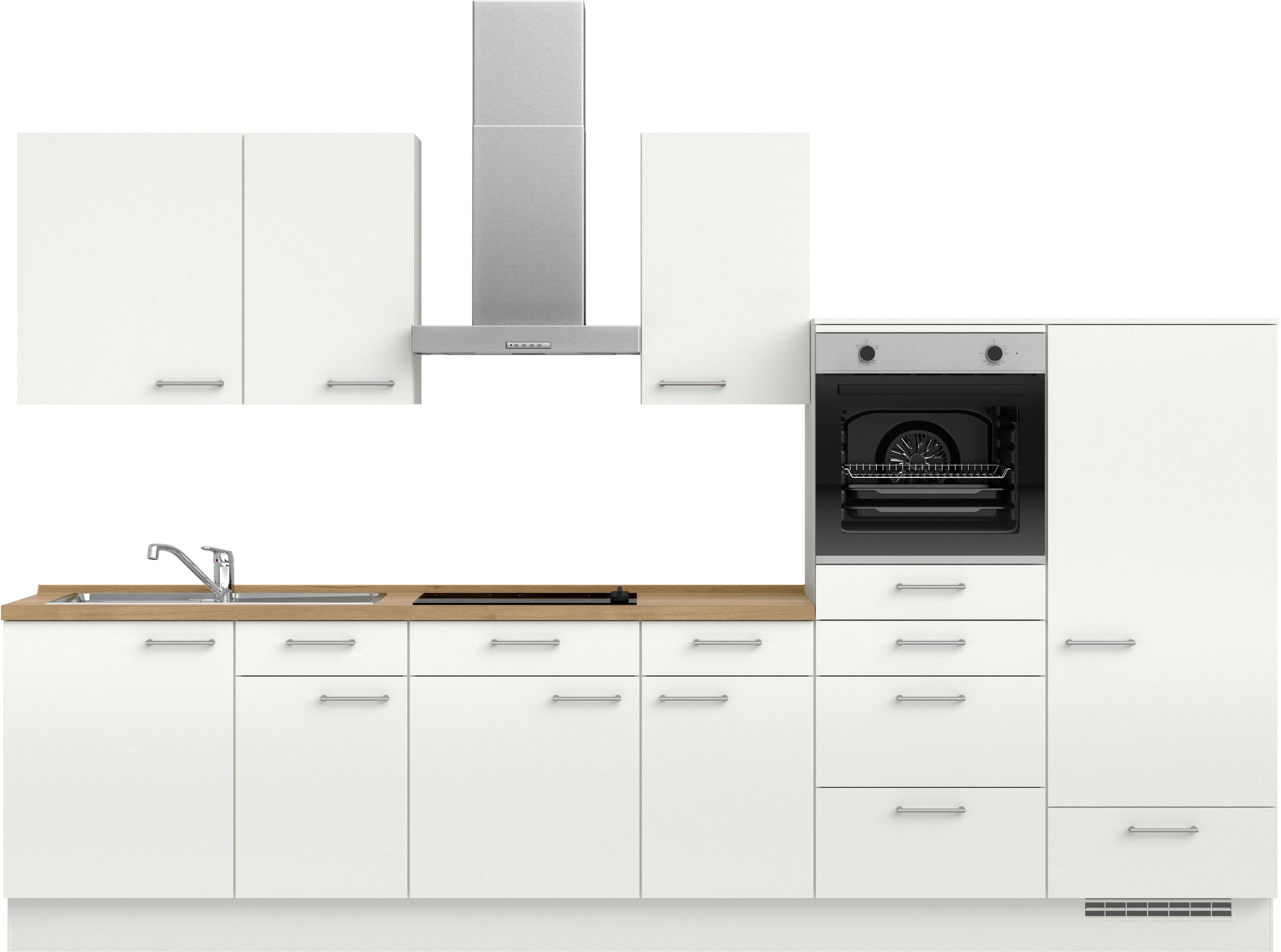 nobilia Küchenzeile ""Laser I", Ausrichtung wählbar, Breite 330 cm" vormont günstig online kaufen