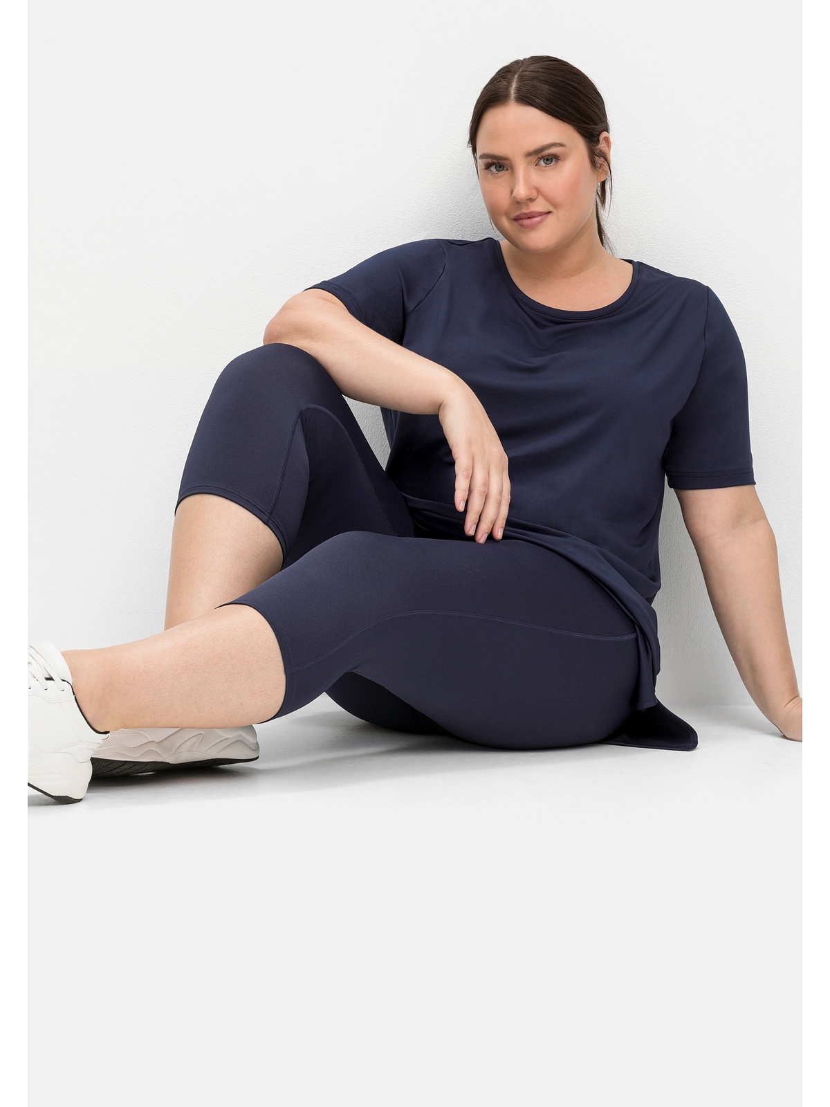 Sheego Sporthose »Große Größen«, aus Funktionsqualität, mit Innentasche für  kaufen | BAUR