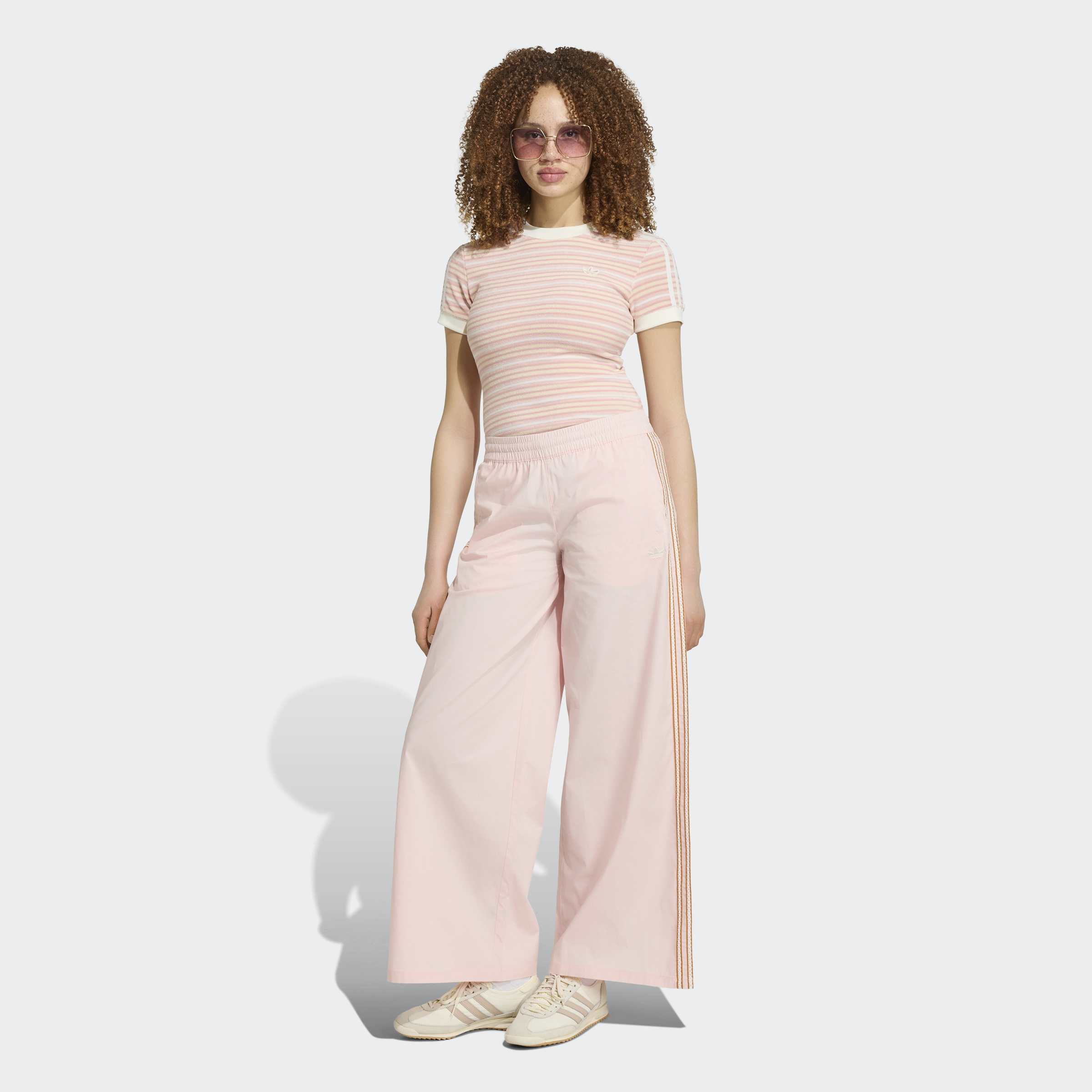 adidas Originals Sporthose "ADIDAS ORIGINALS SUMMER GLOW, WEITES BEIN" für Erwachsene, mit Gummizug, aus Baumwolle, normal-weite Passform