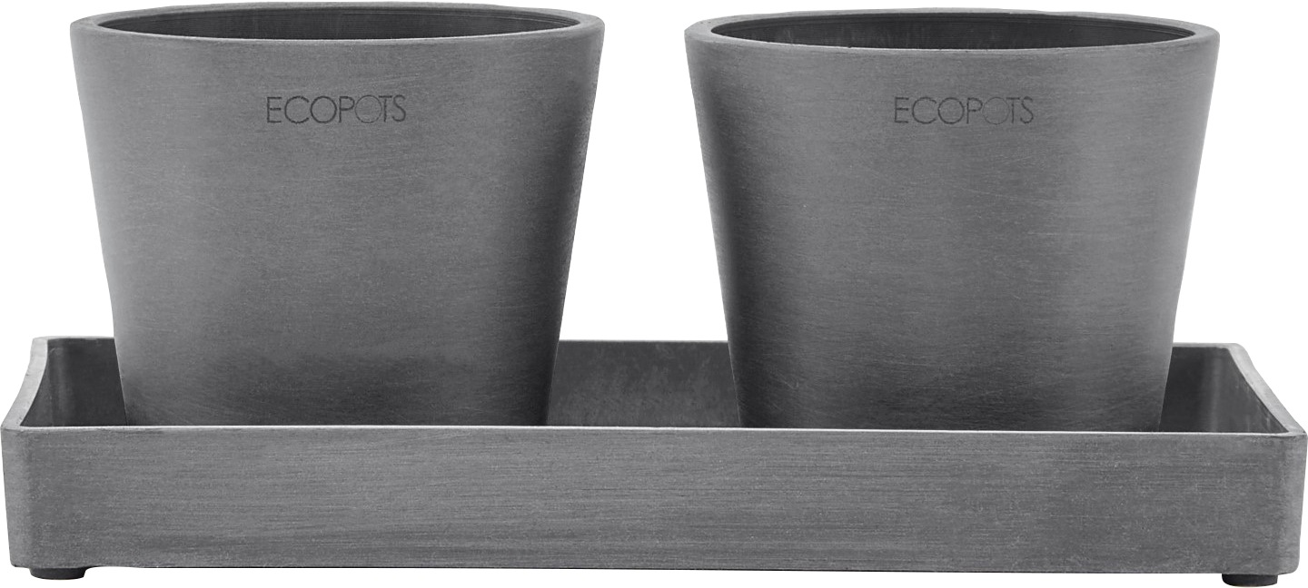 ECOPOTS Blumentopfuntersetzer "DISPLAY PLATTER", für Ecopots Amsterdam, BxTxH: 15x15x2,5 cm