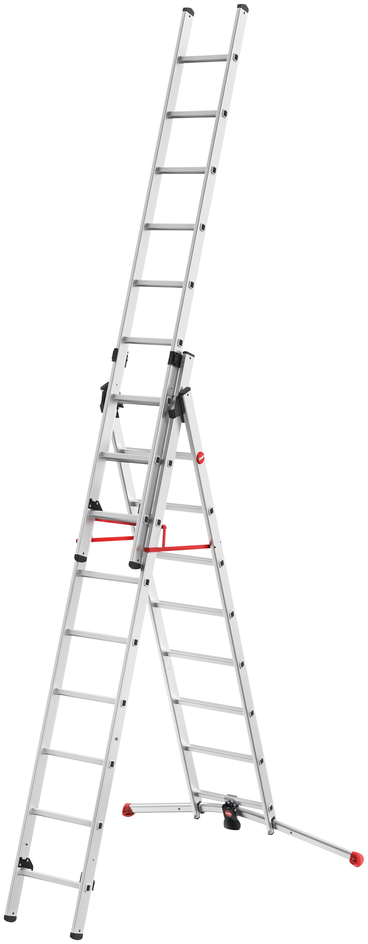 Hailo Anlegeleiter "S100 ProfiLOT" Aluminium Kombileiter 3-teilig 2x9 + 1x8 günstig online kaufen