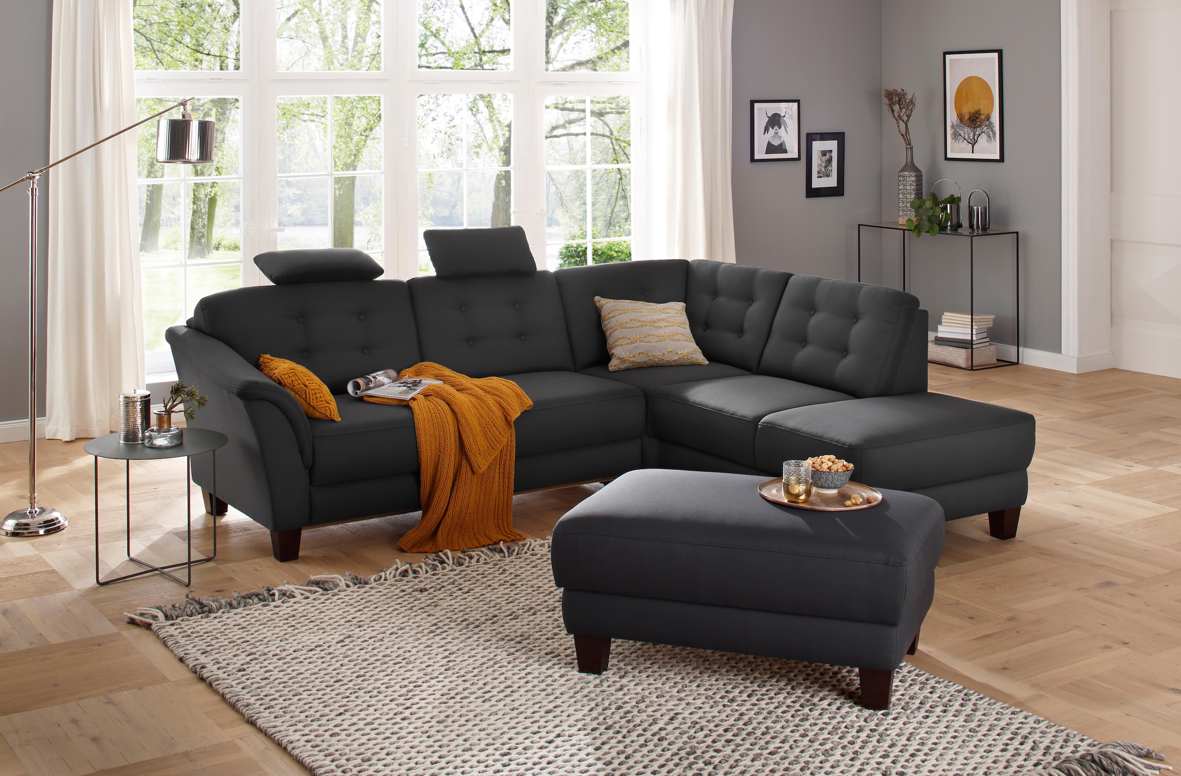 Home affaire Hocker »Trondheim«, mit Stauraum, Federkern