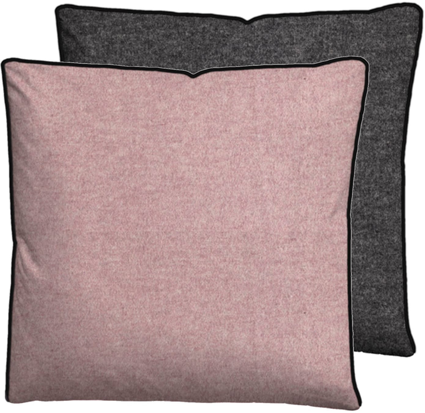 Kissenbezug BIBERNA, B:80cm L:80cm, rosa, Baumwolle, 100% Baumwolle, Kissenbezüge