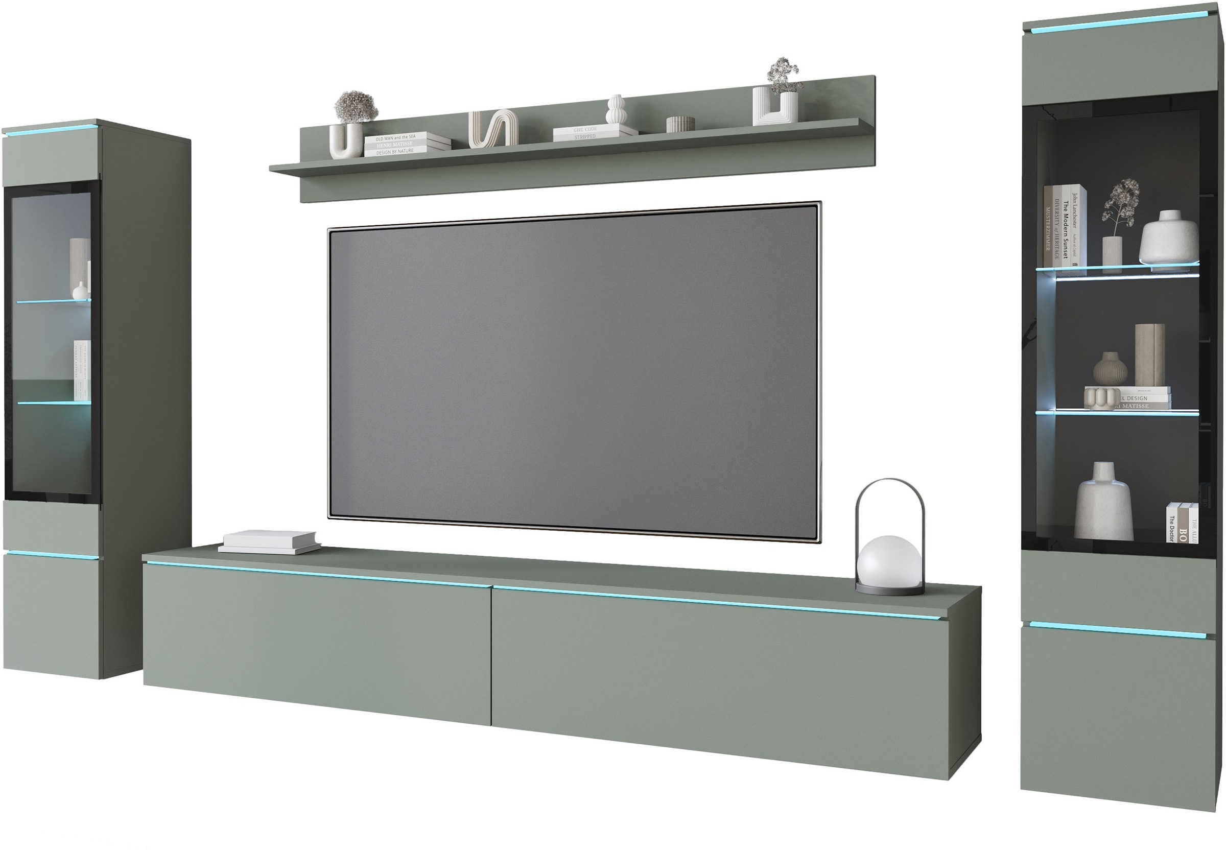 Home affaire Wohnwand "VERA II" Komplett-Set, 4 Stk. tlg. günstig online kaufen