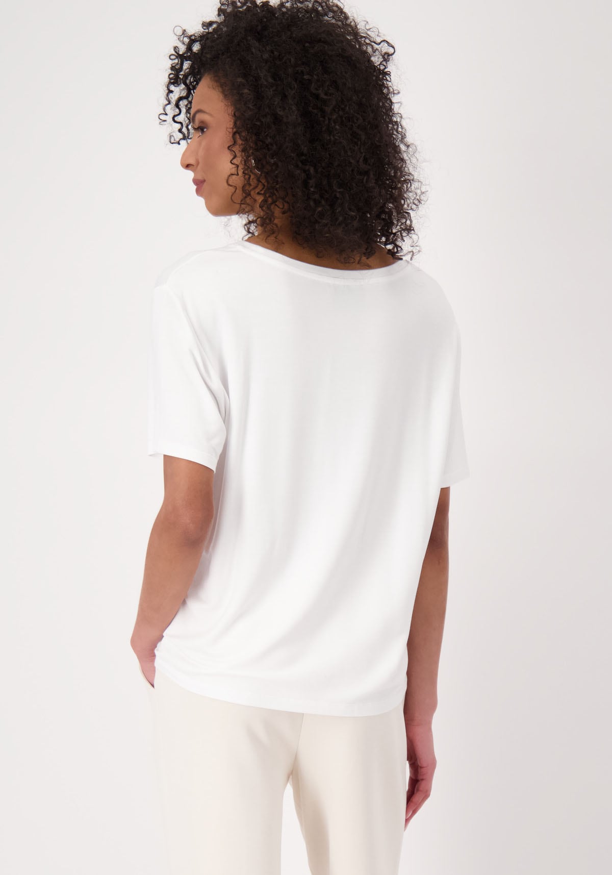 Monari T-Shirt »Shirt Taschen«, Mit Rundhalsausschnitt