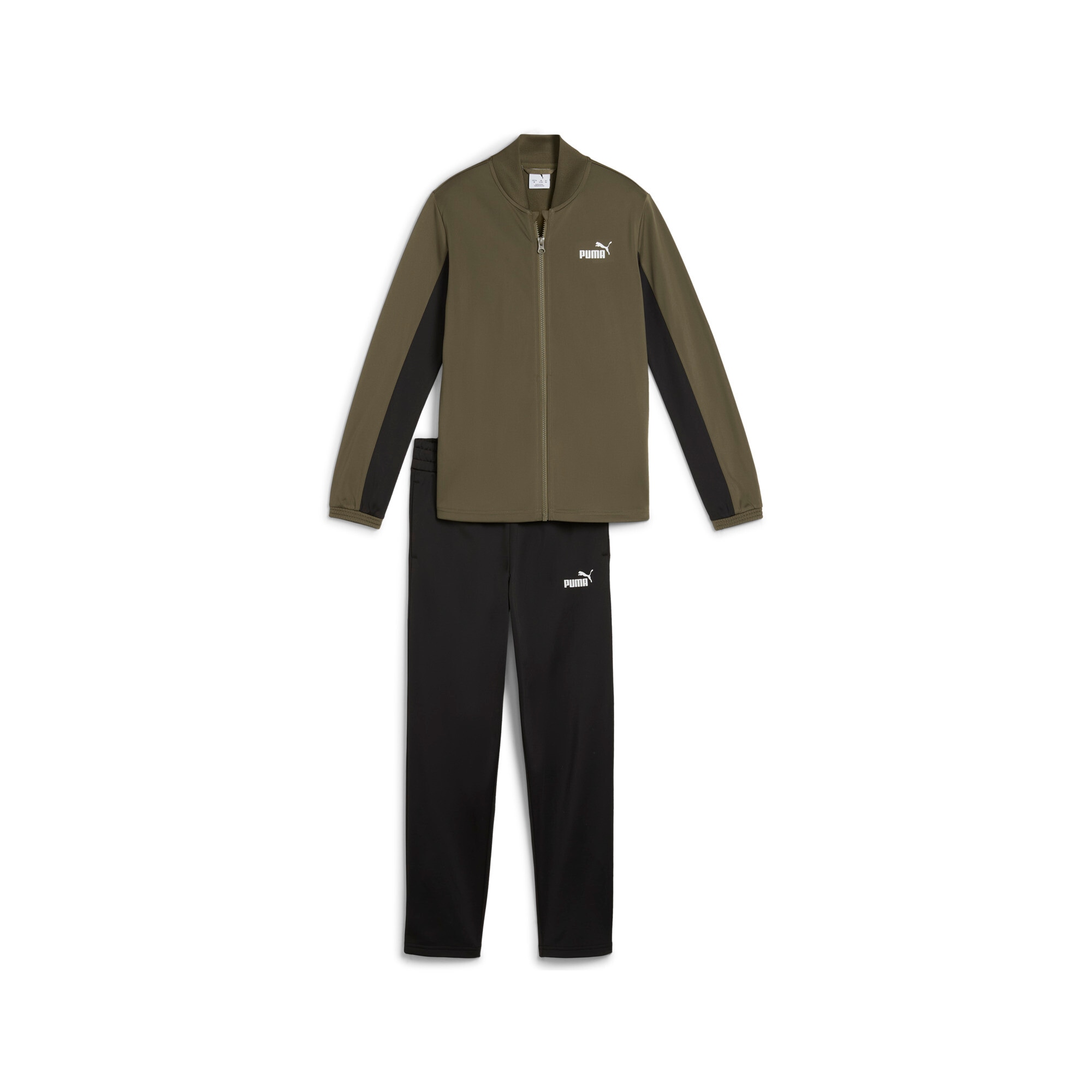 PUMA Trainingsanzug "POLY BASEBALL SUIT B" 2 Stk. 2-teilig, Jacke mit Stehkragen, mit Logo-Gummiprints