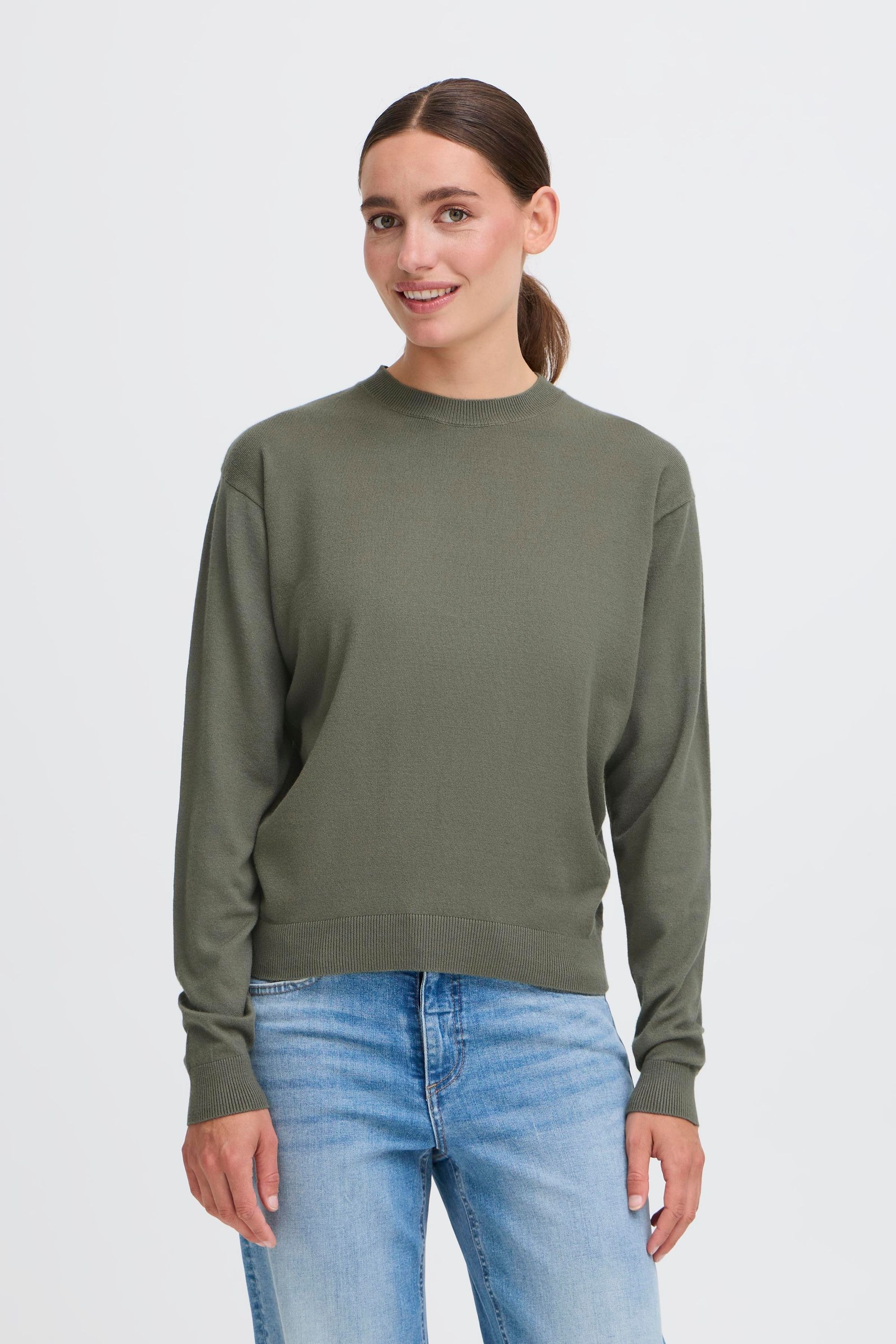 OXMO Strickfleece-Pullover »Strickpullover OXISCANNY LS«