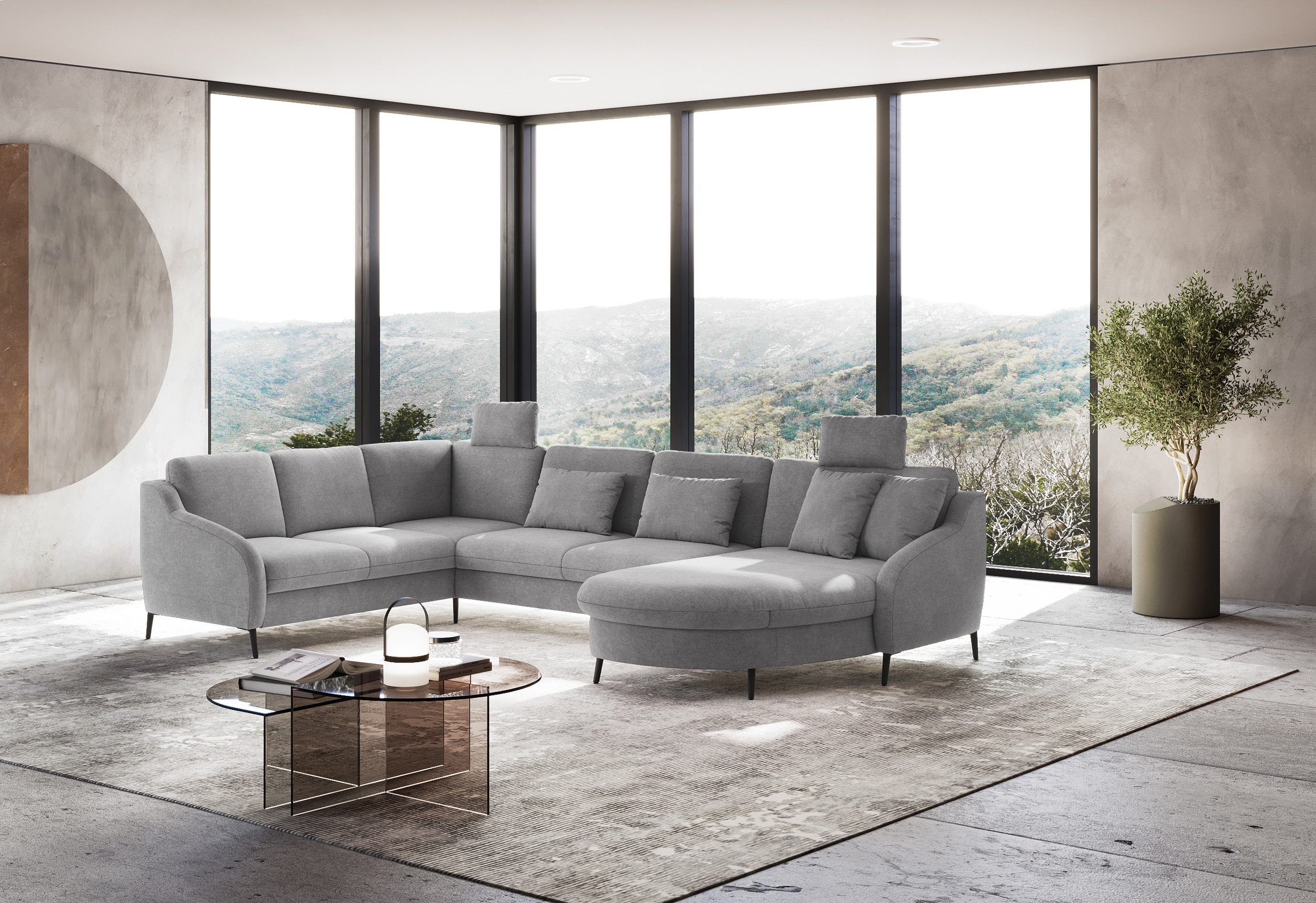 sit&more Wohnlandschaft »Soul U-Form«, wahlweise mit Bettfunktion und Schubkasten