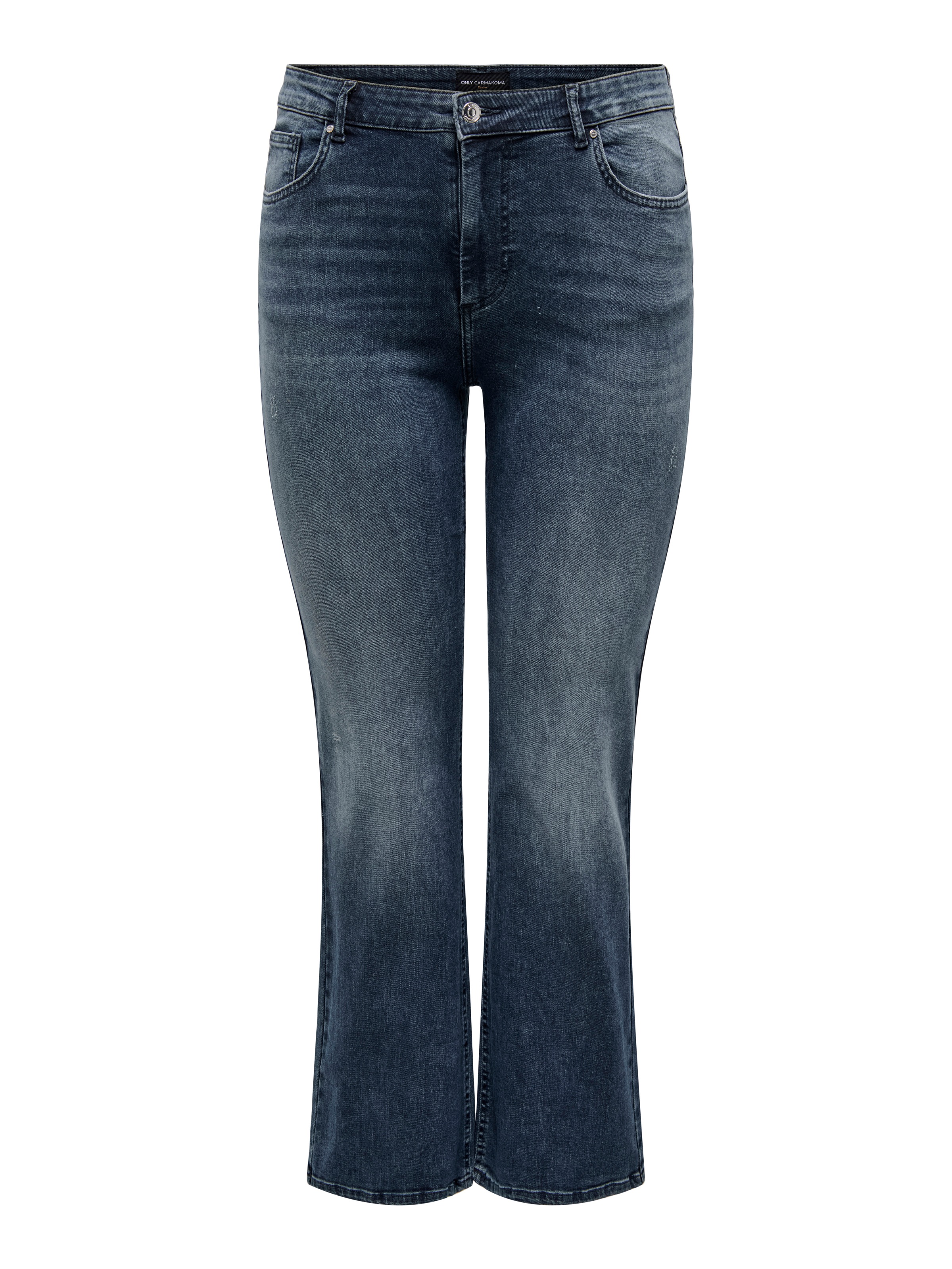 ONLY CARMAKOMA Bootcut-Jeans »CARWILLY HW FLARED DNM REA409 NOOS« Baumwollmischung, bootcut fit, High Waist